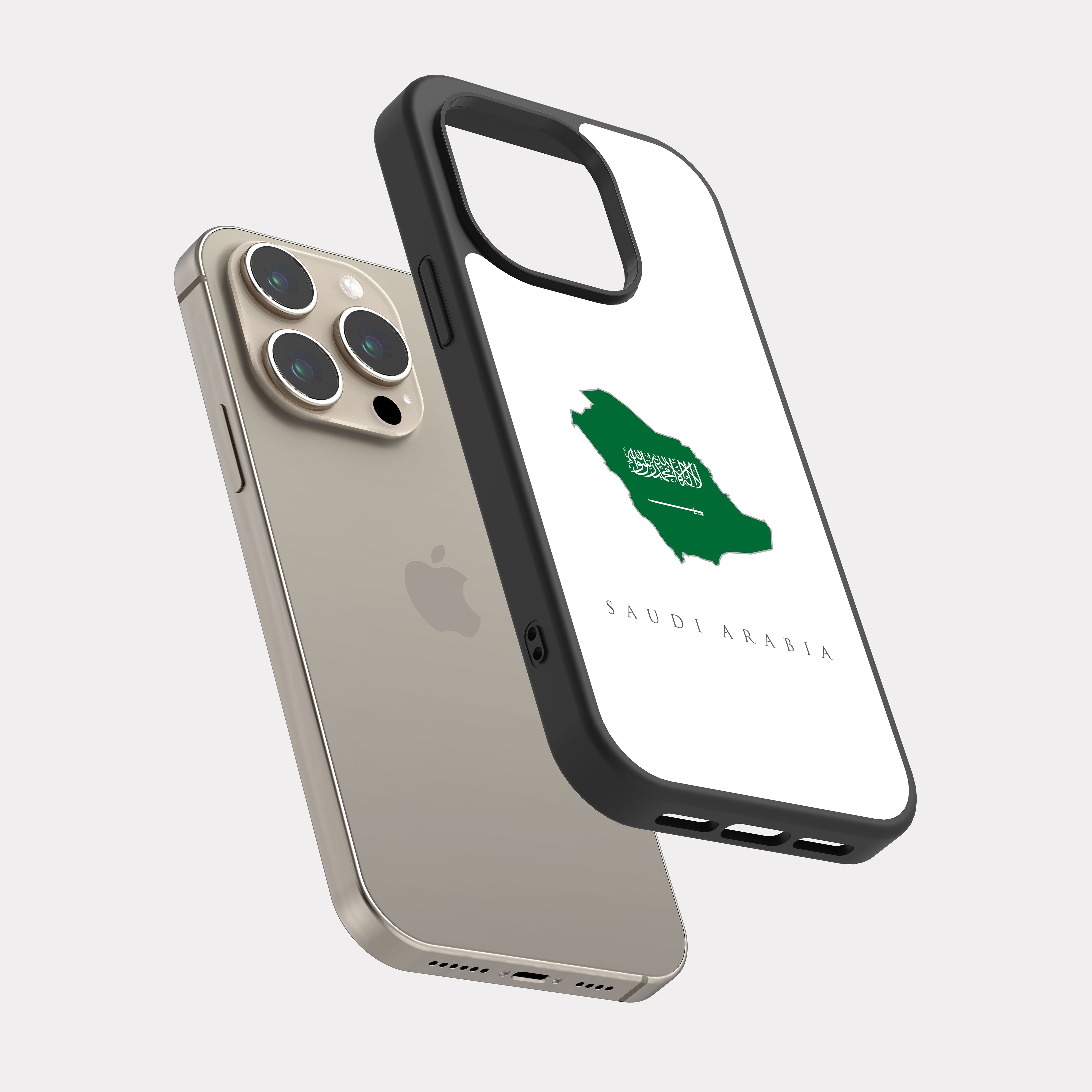 iPhone 15 Pro case cover The Great Saudi Arabia White