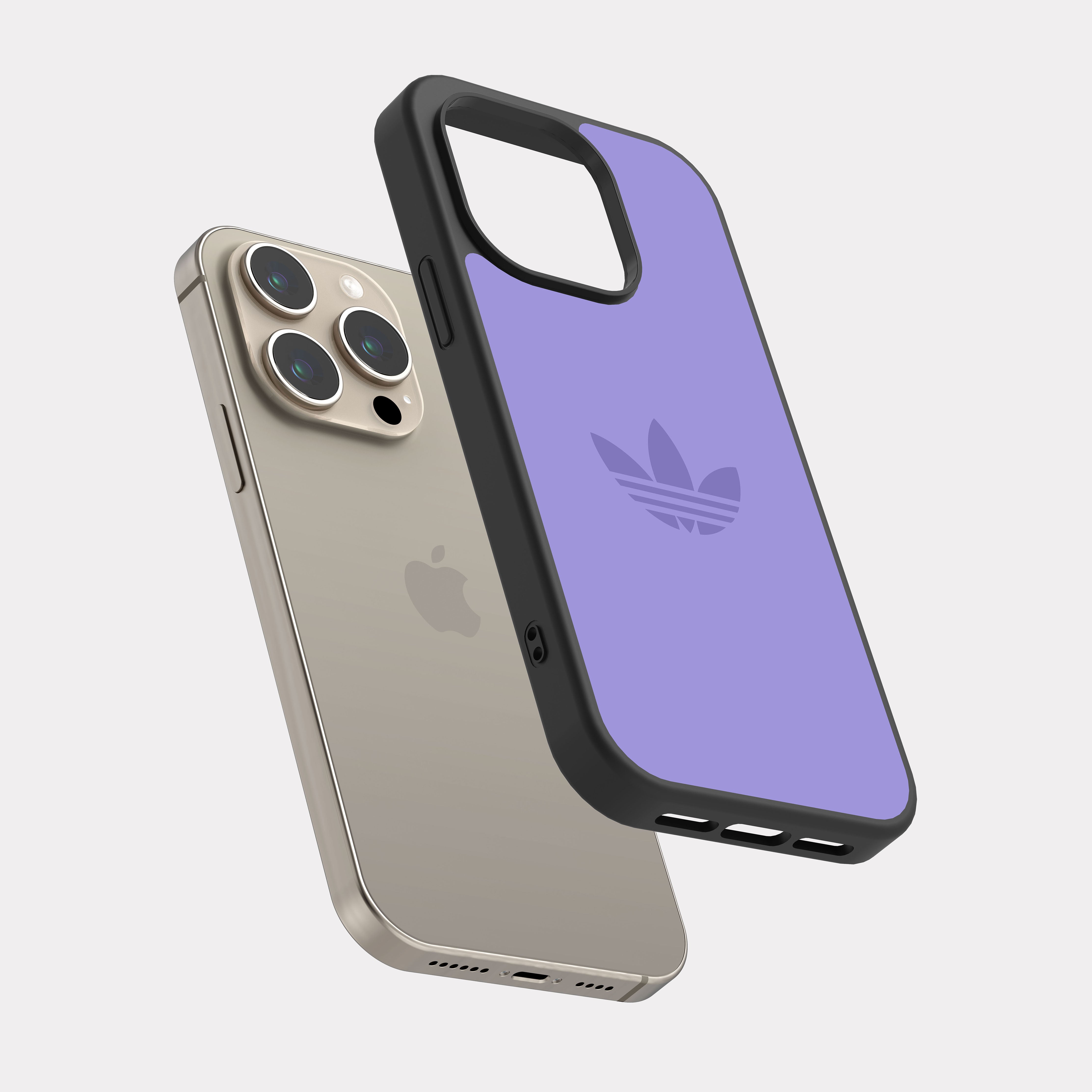iPhone 15 Pro case cover Adidas Purple