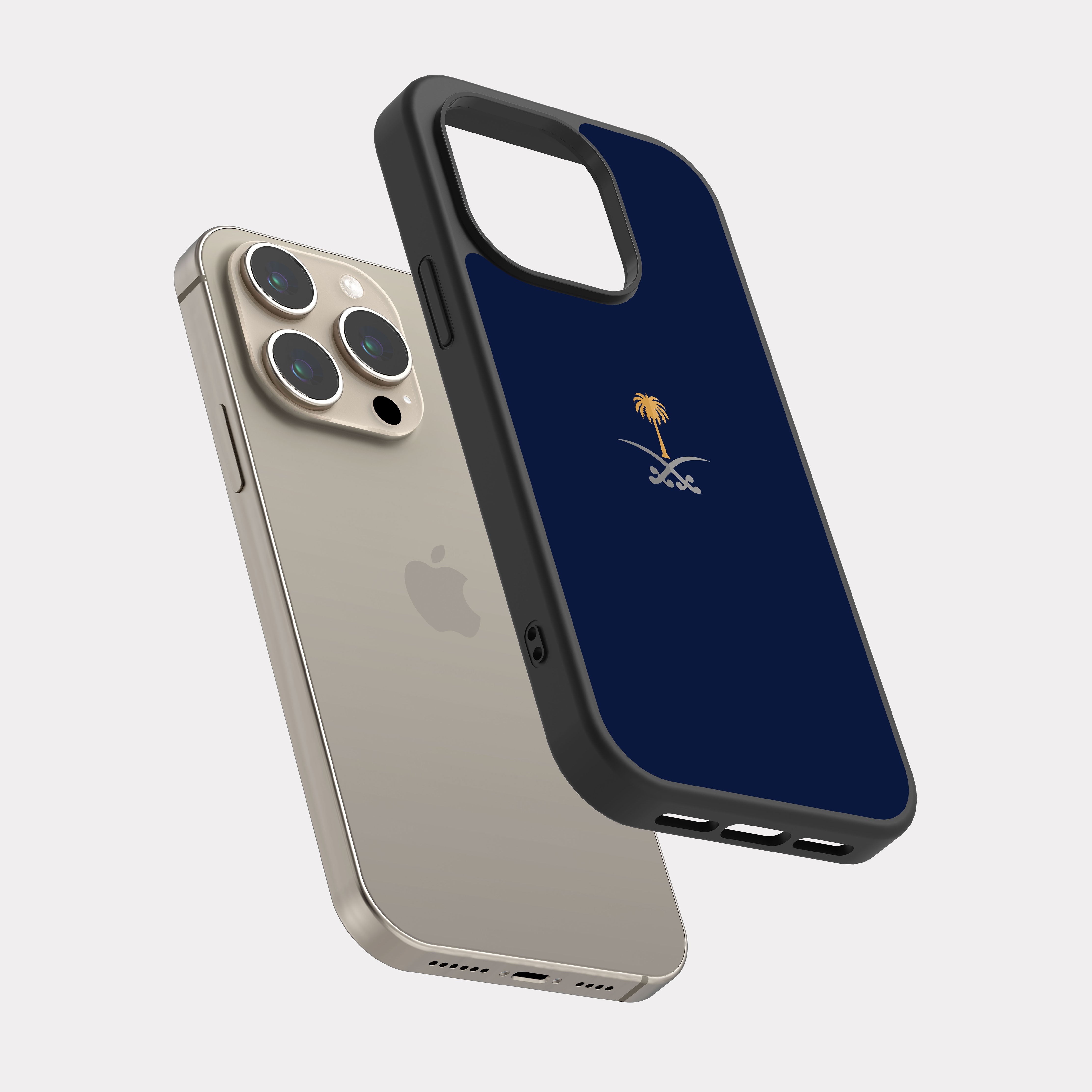 iPhone 15 Pro case cover Saudi Arabia icon Blue