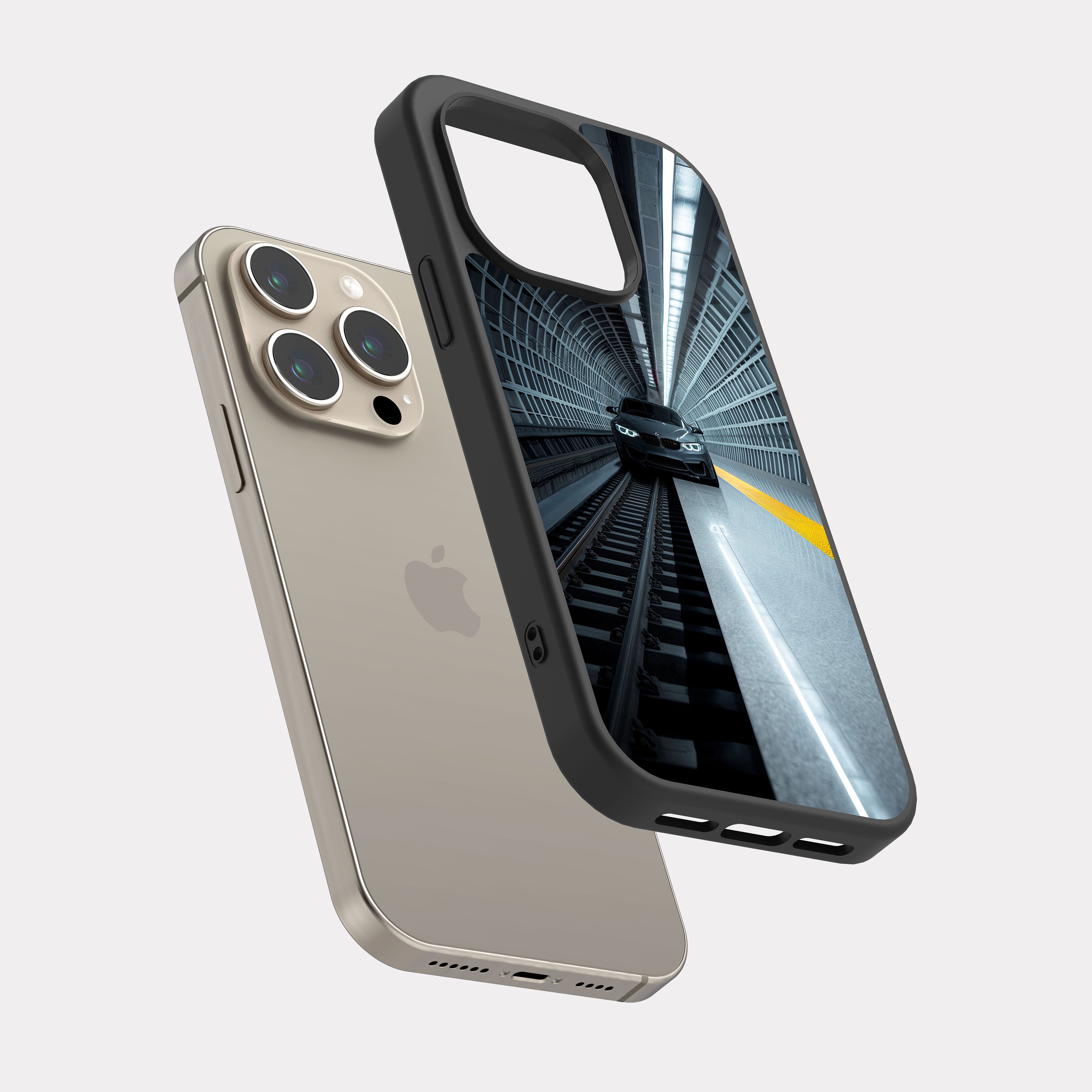 iPhone 15 Pro case cover BMW M3 Grey