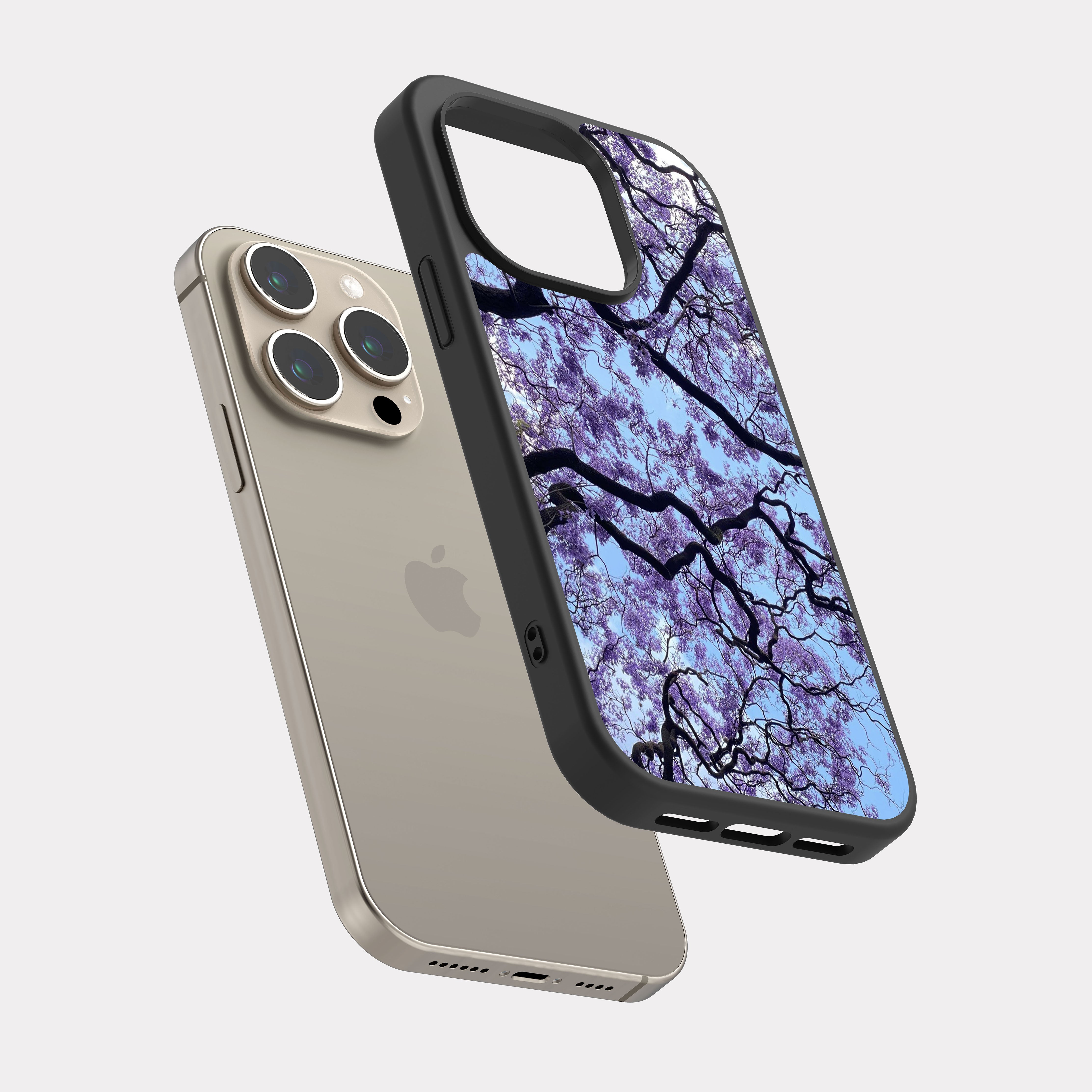 iPhone 15 Pro case cover Jacaranda Tree Purple