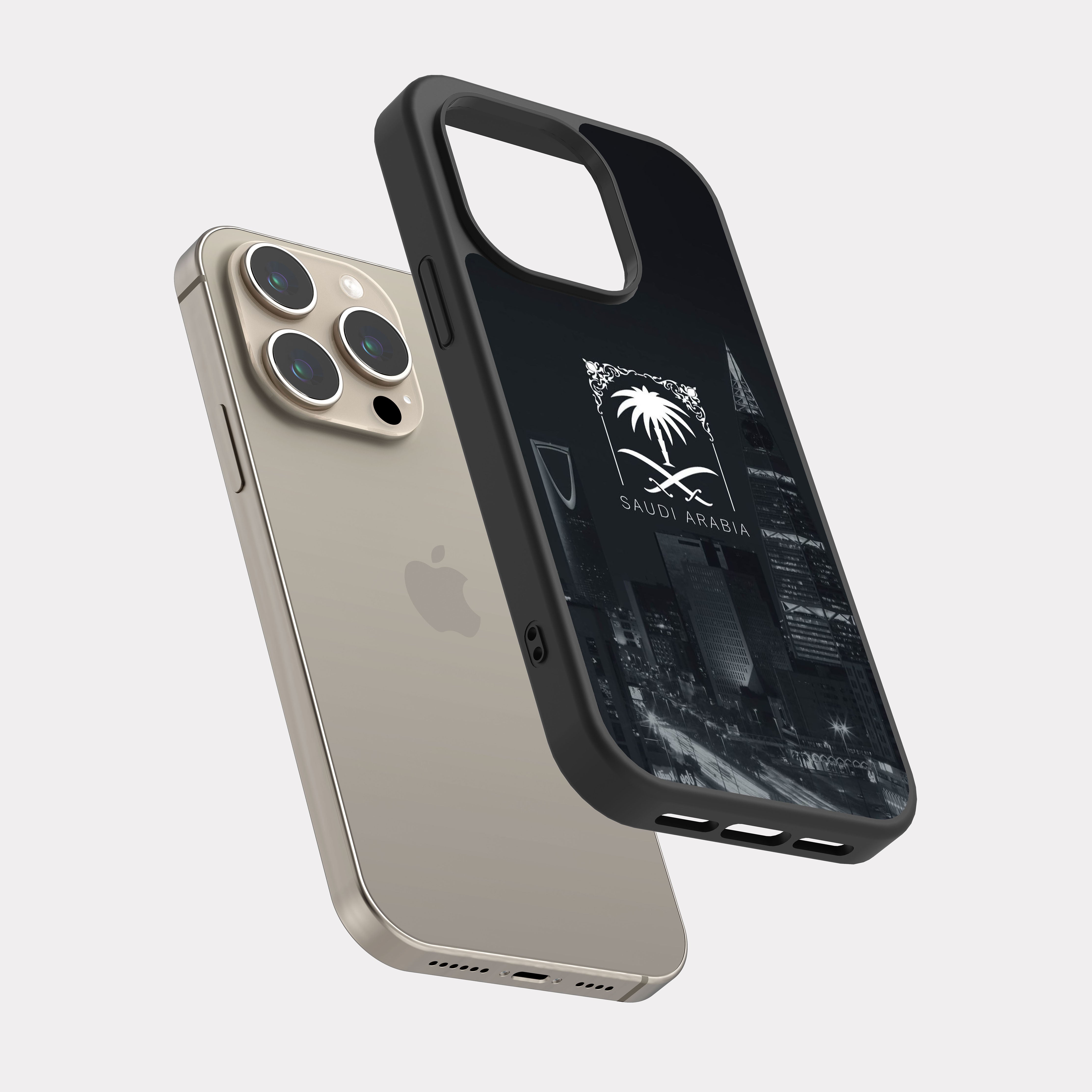 iPhone 15 Pro case cover Saudi Arabia icon Black