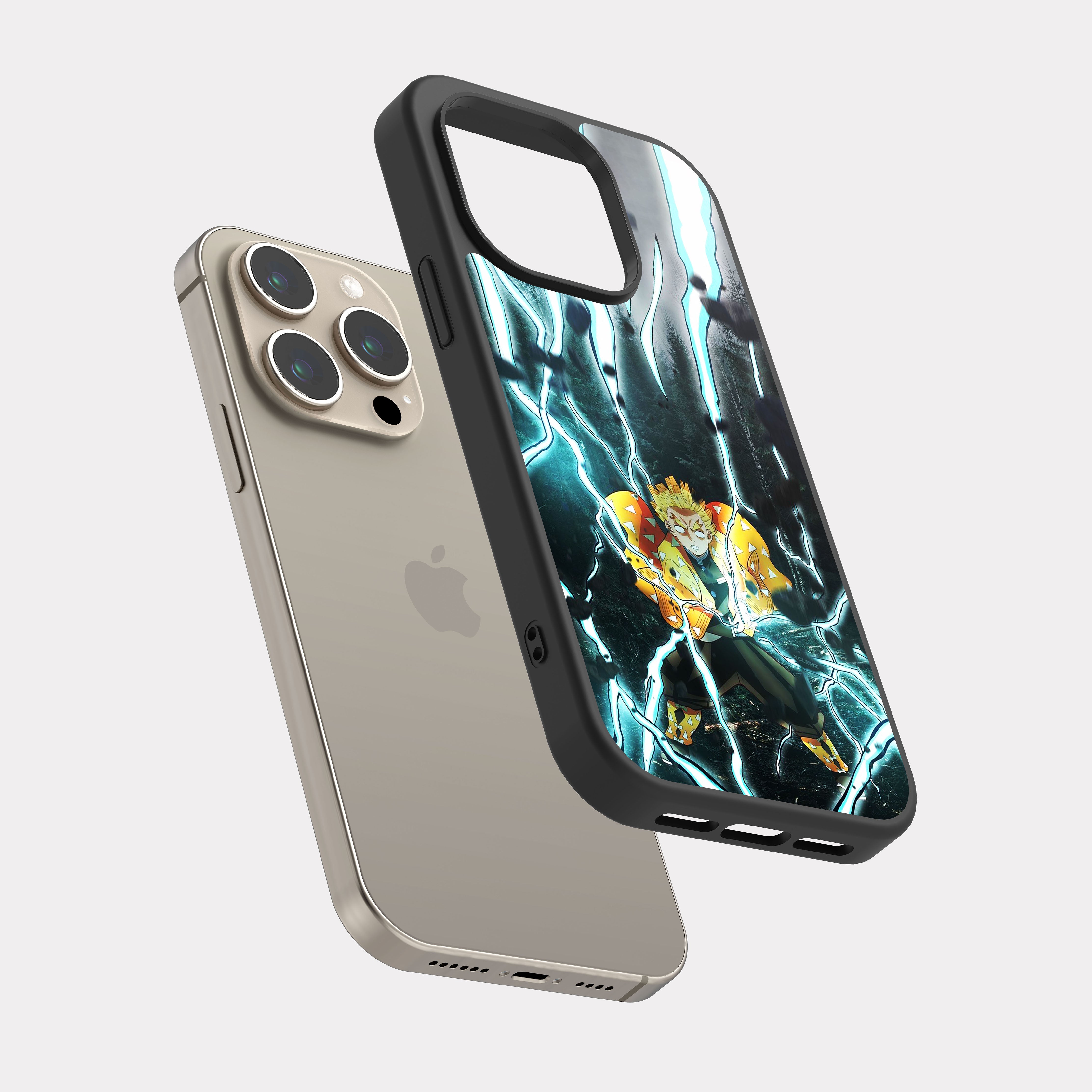 iPhone 15 Pro case cover Demon Slayer Kimetsu No Zenitsu Blue