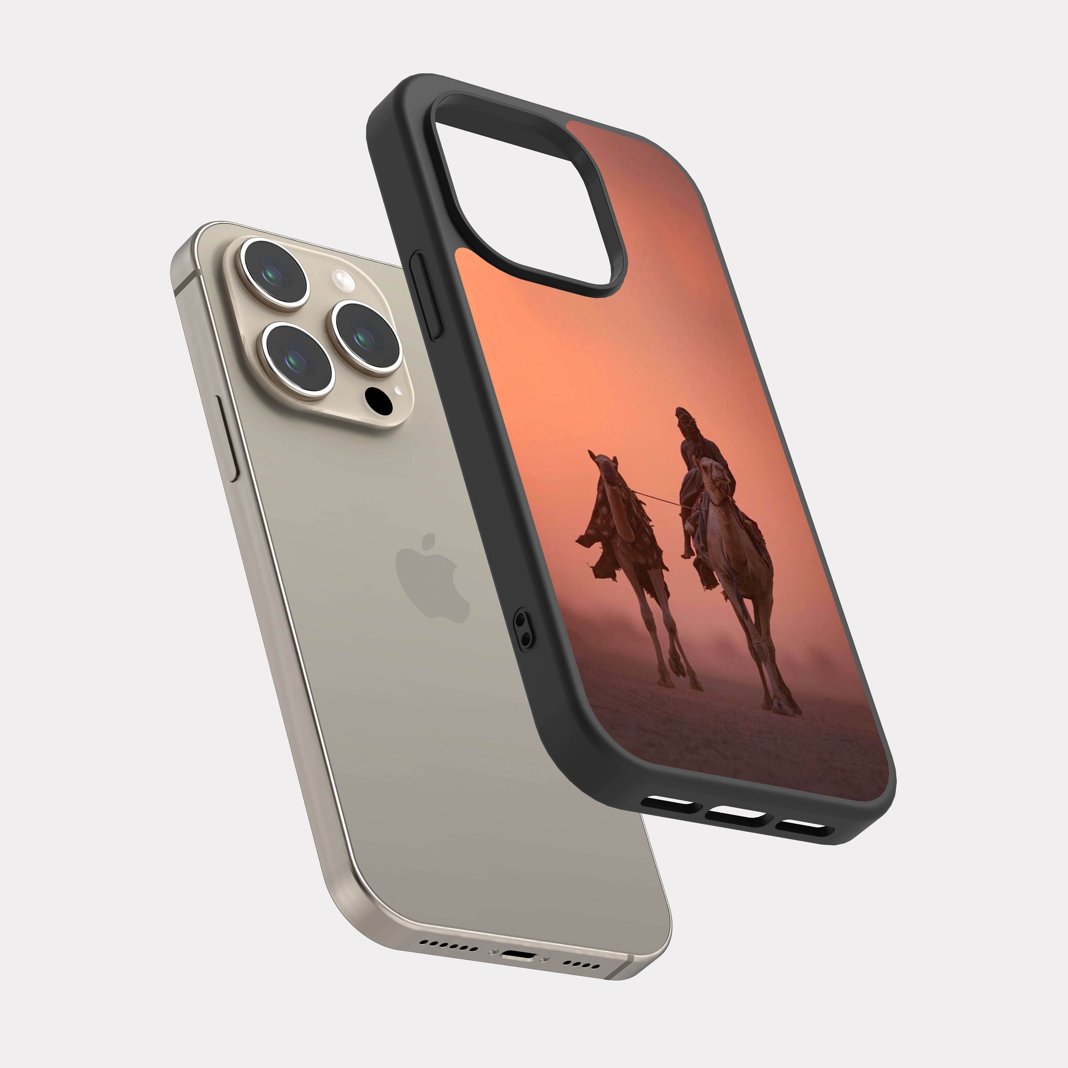 iPhone 15 Pro case cover Camels Pink