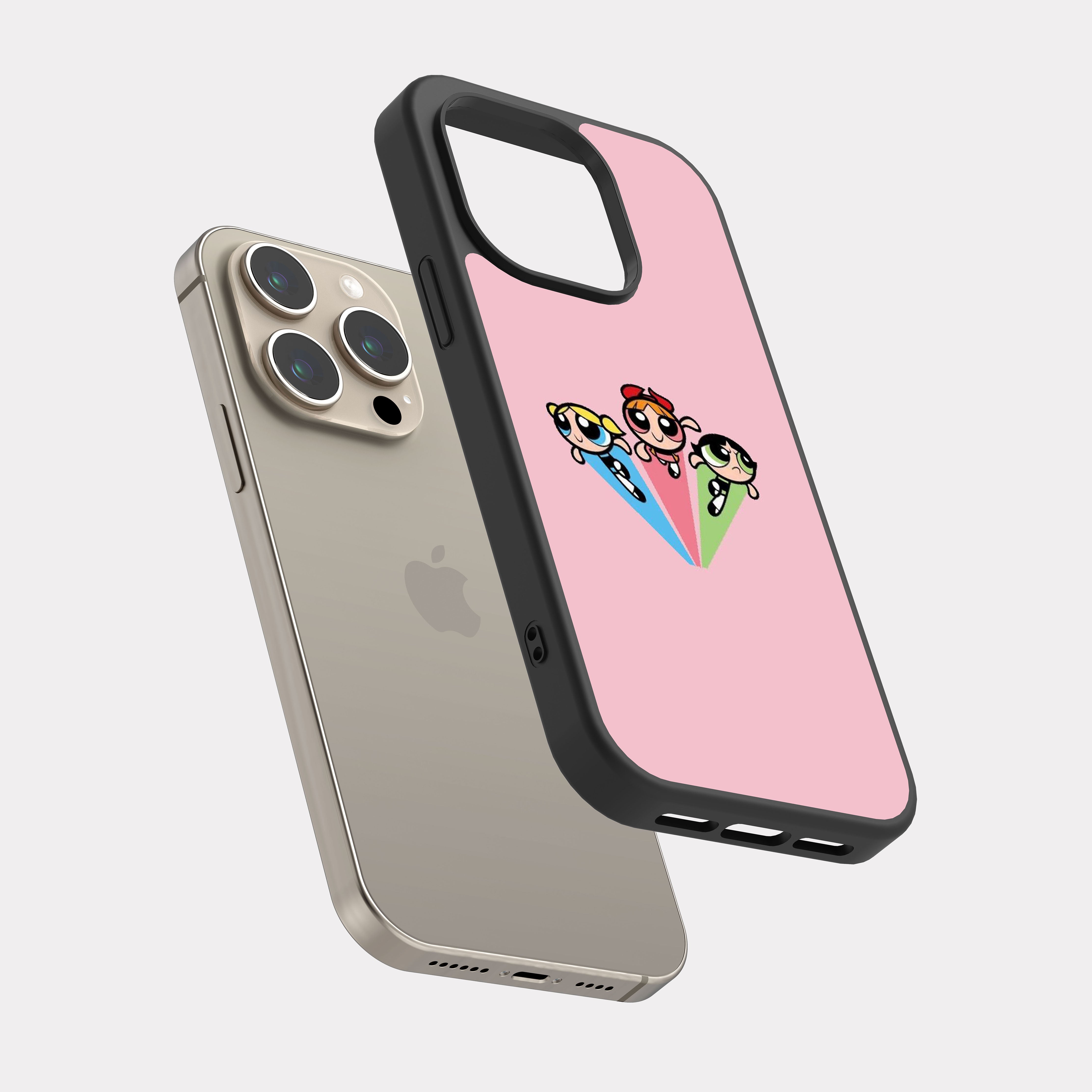 iPhone 15 Pro case cover Blossom And Buttercup And Bubbles