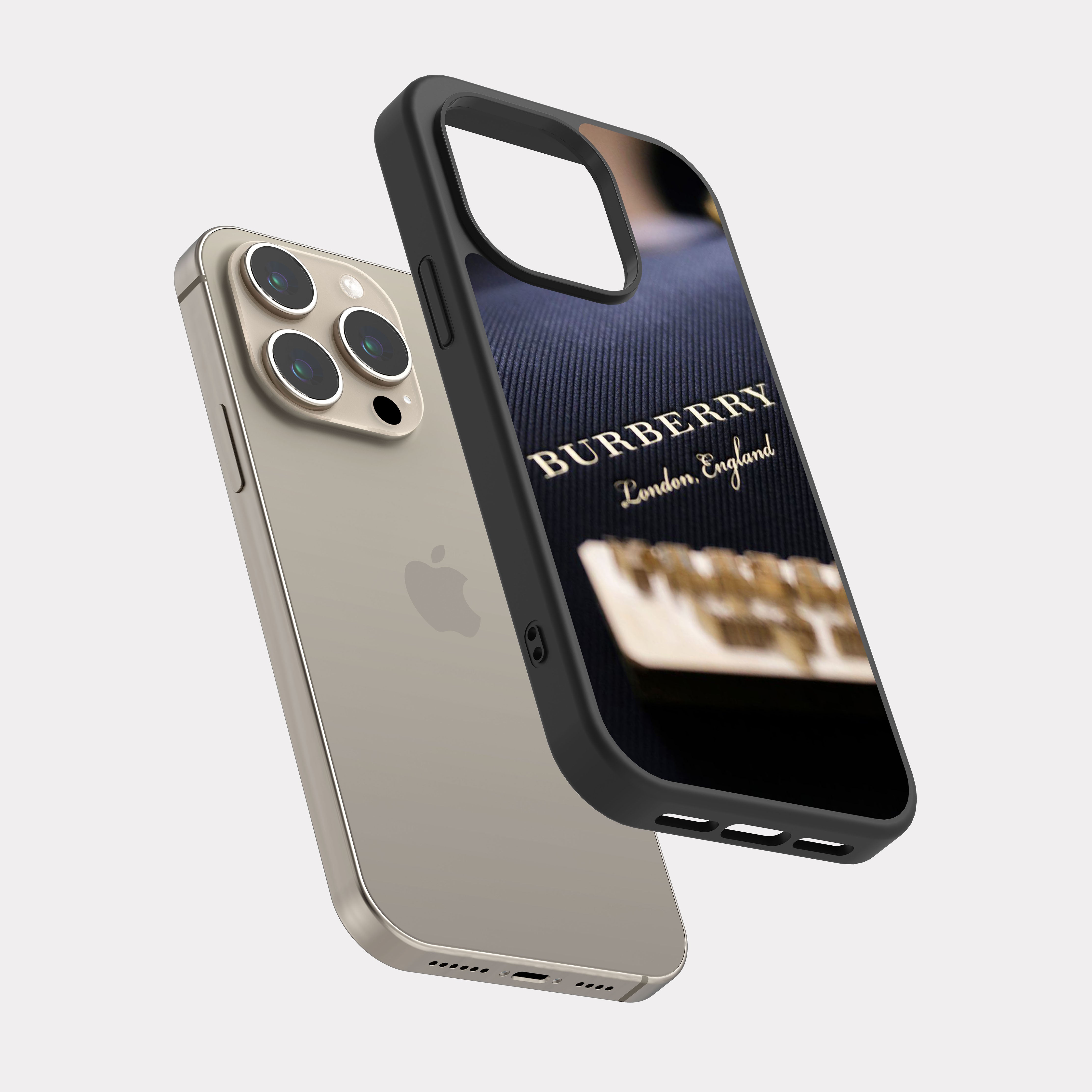 iPhone 15 Pro case cover Burberry Black