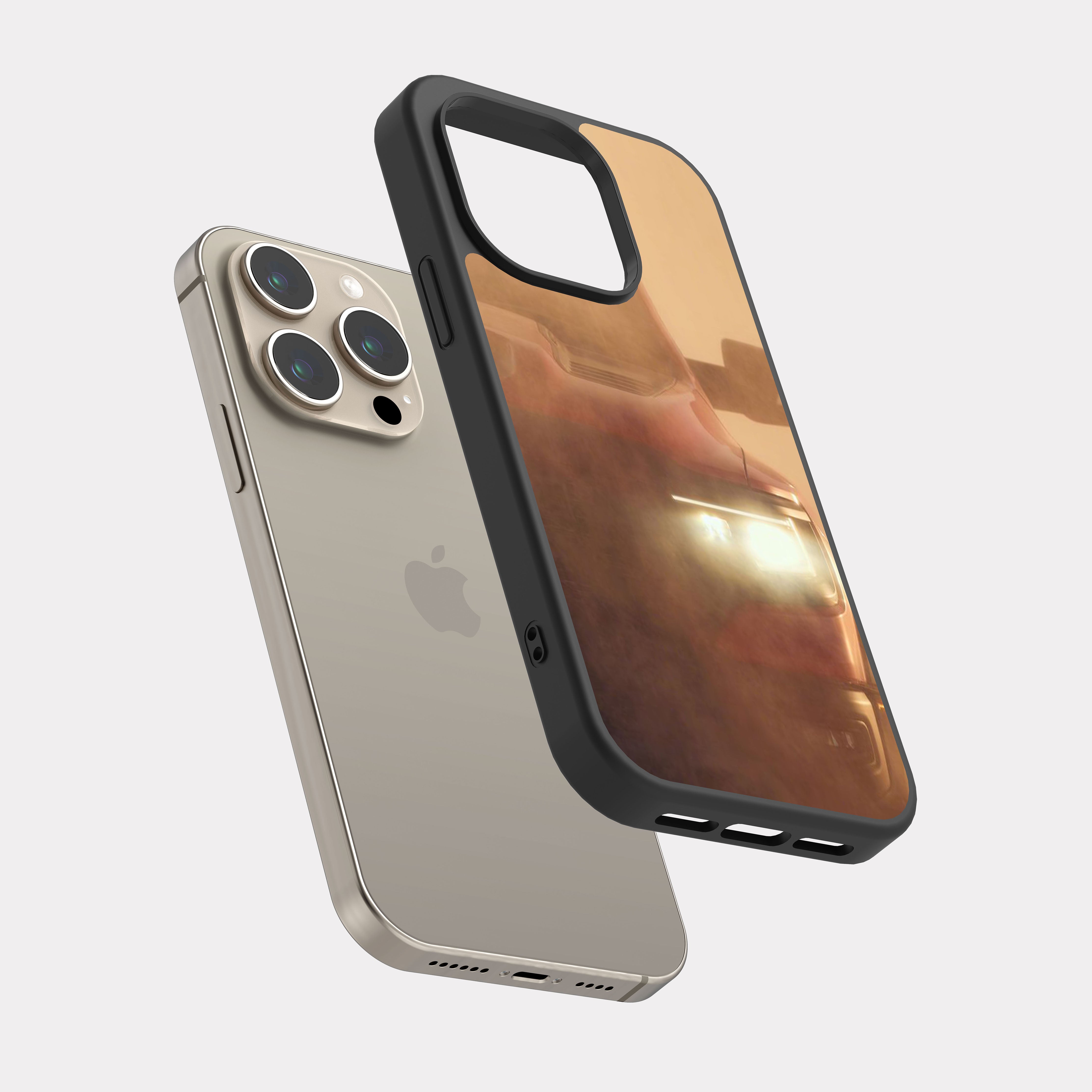 iPhone 15 Pro case cover Dodge Ram 1500 TRX Beige Red