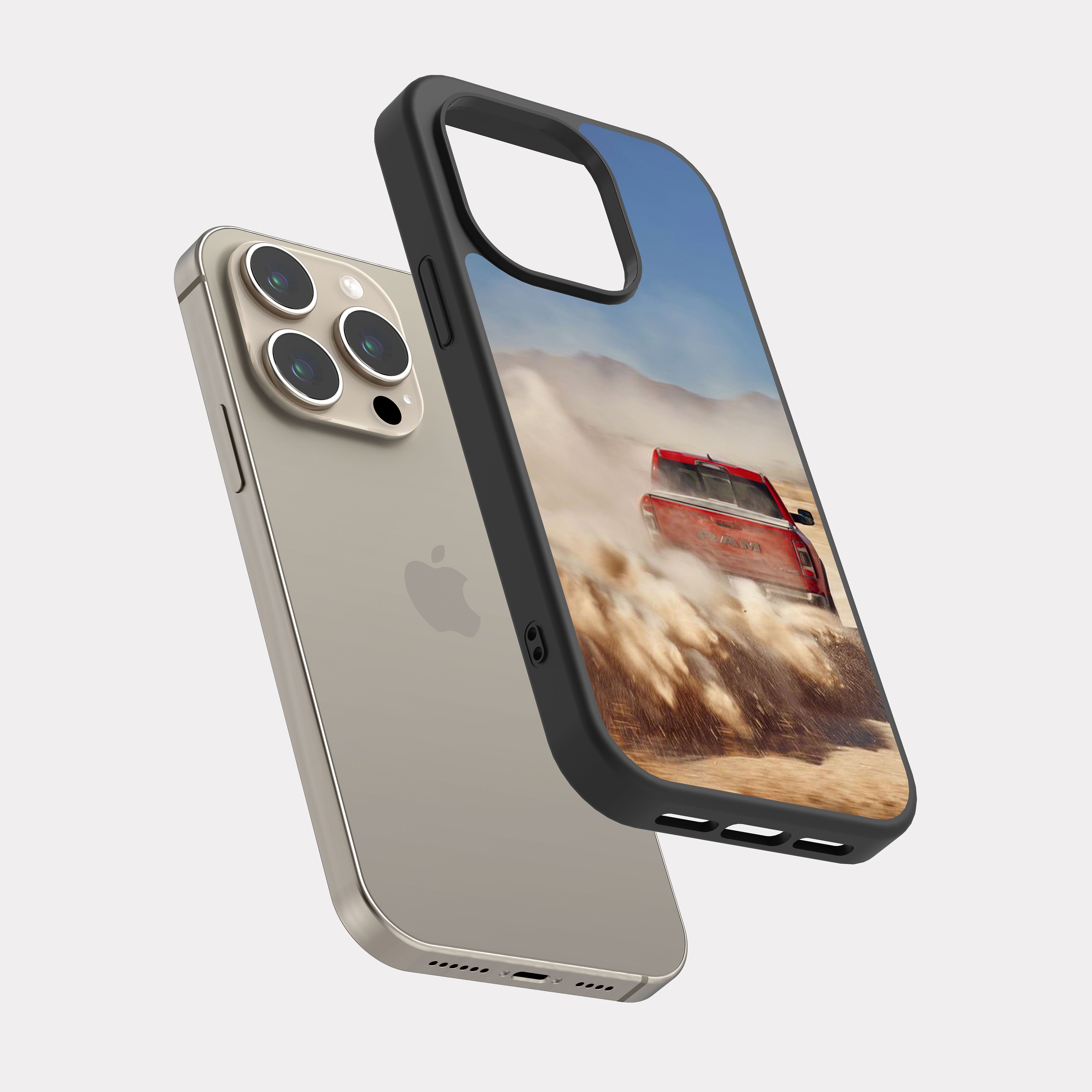 iPhone 15 Pro case cover Dodge Ram 1500 TRX Red Beige