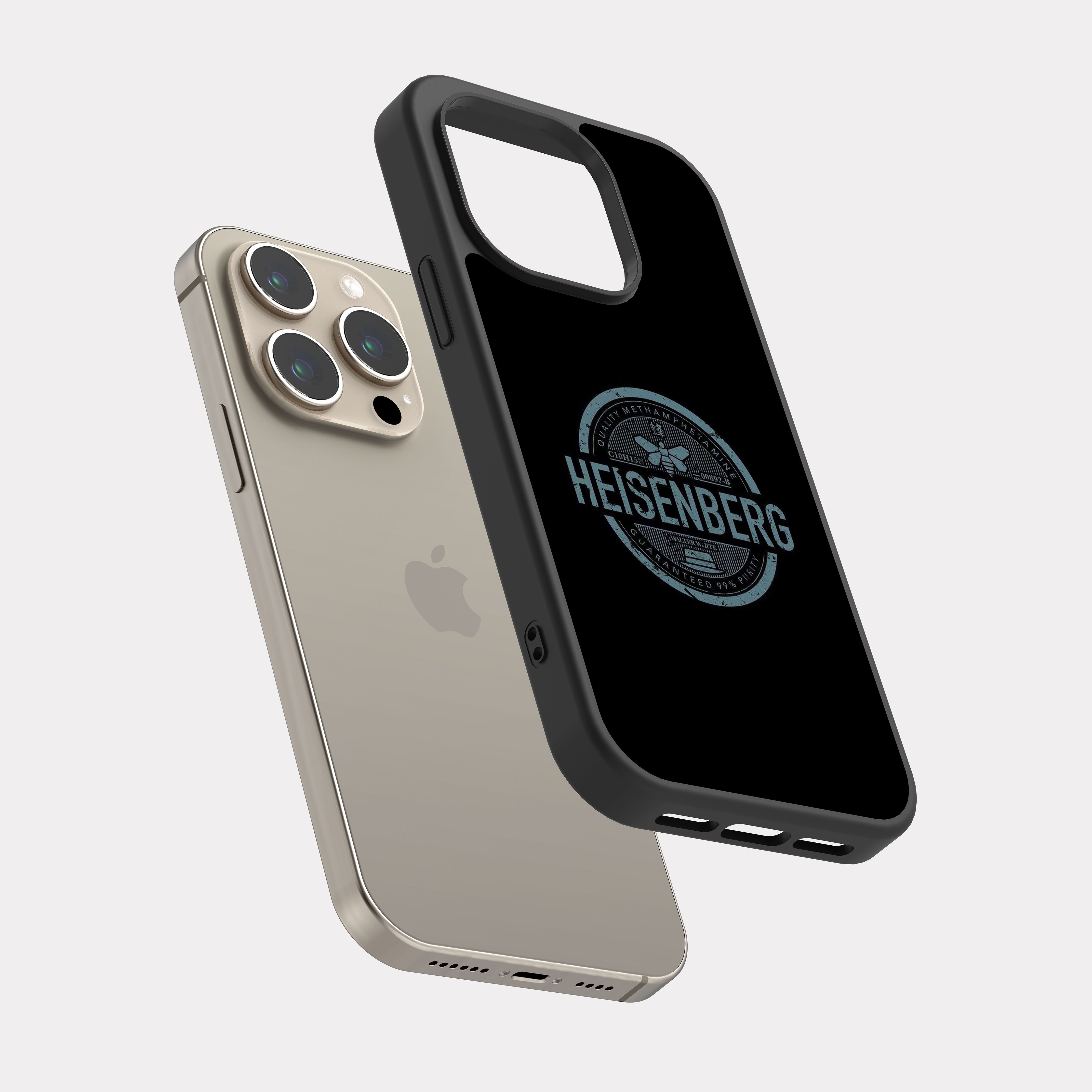 iPhone 15 Pro case cover Breaking Bad Heisenberg Black