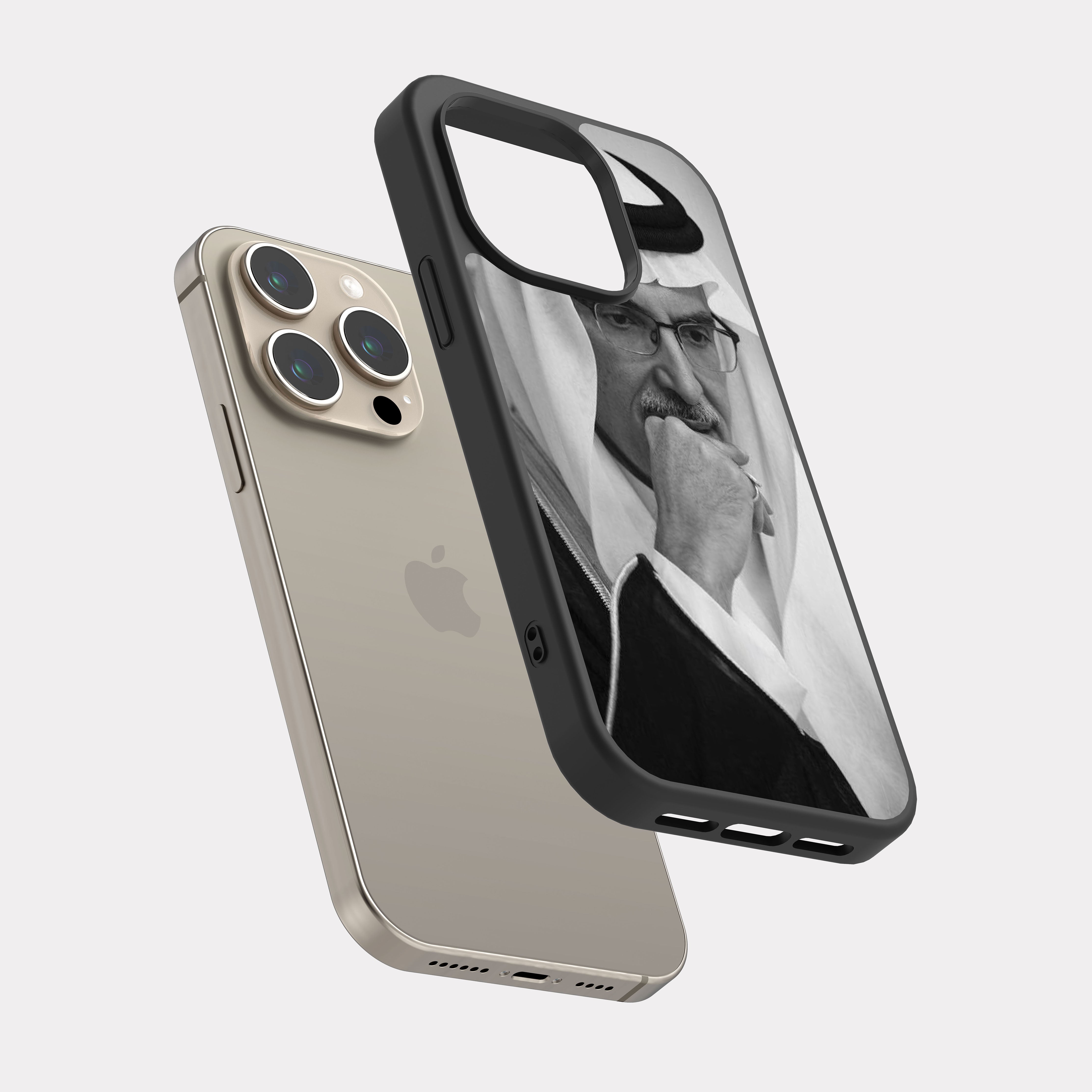iPhone 15 Pro case cover Prince Badr bin Abdul Muhsin Black