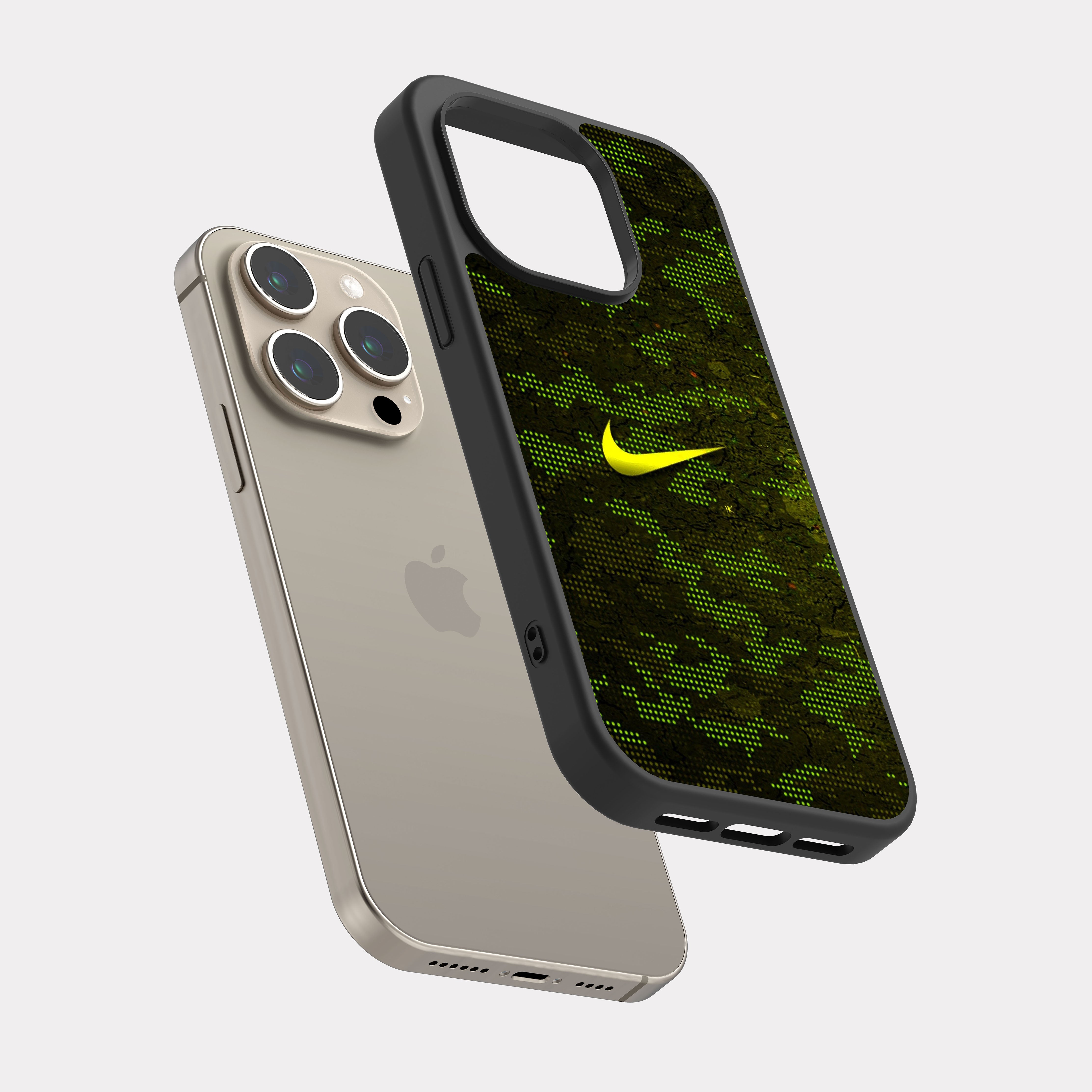 iPhone 15 Pro case cover Nike Yellow