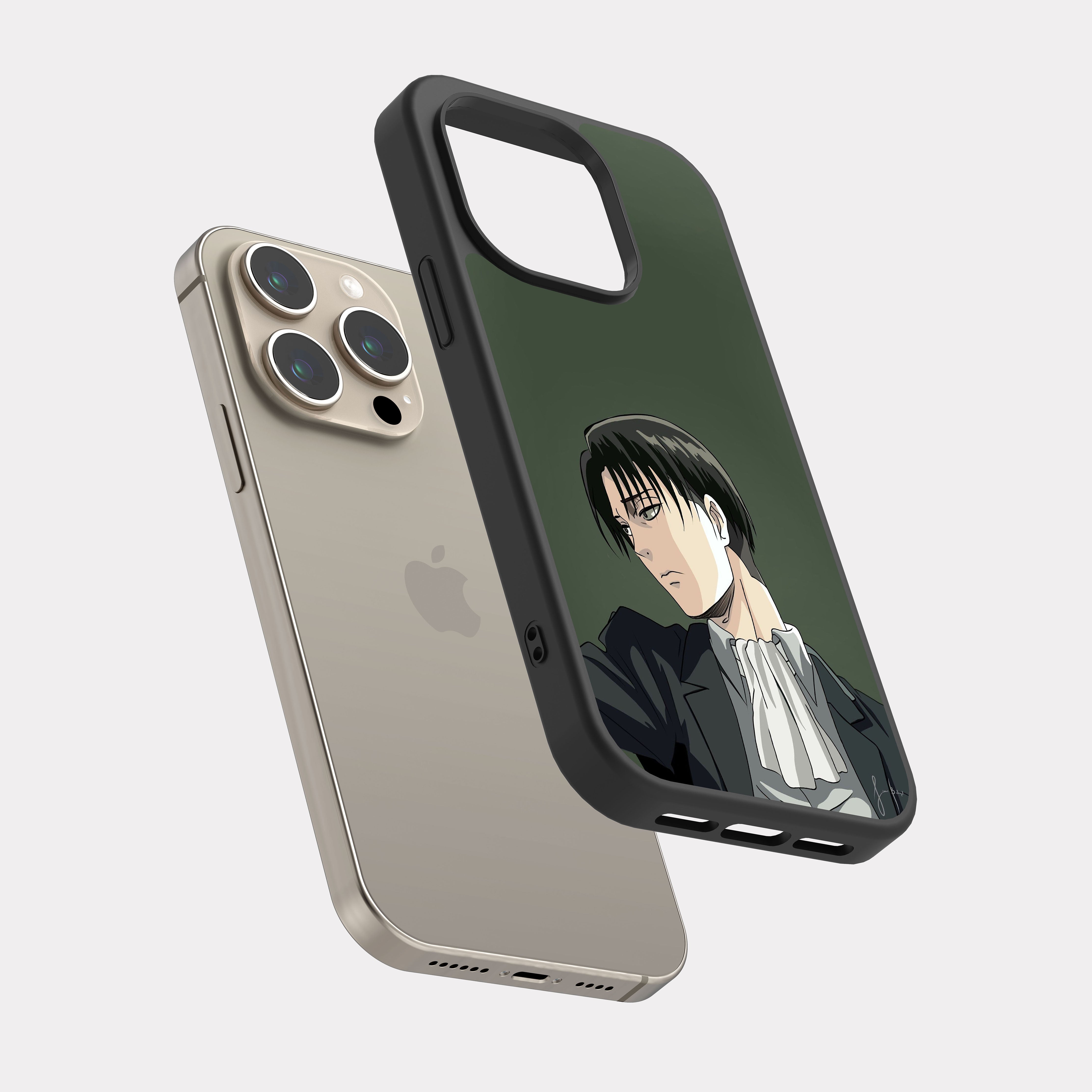 iPhone 15 Pro case cover Levi Ackerman Attack on Titan