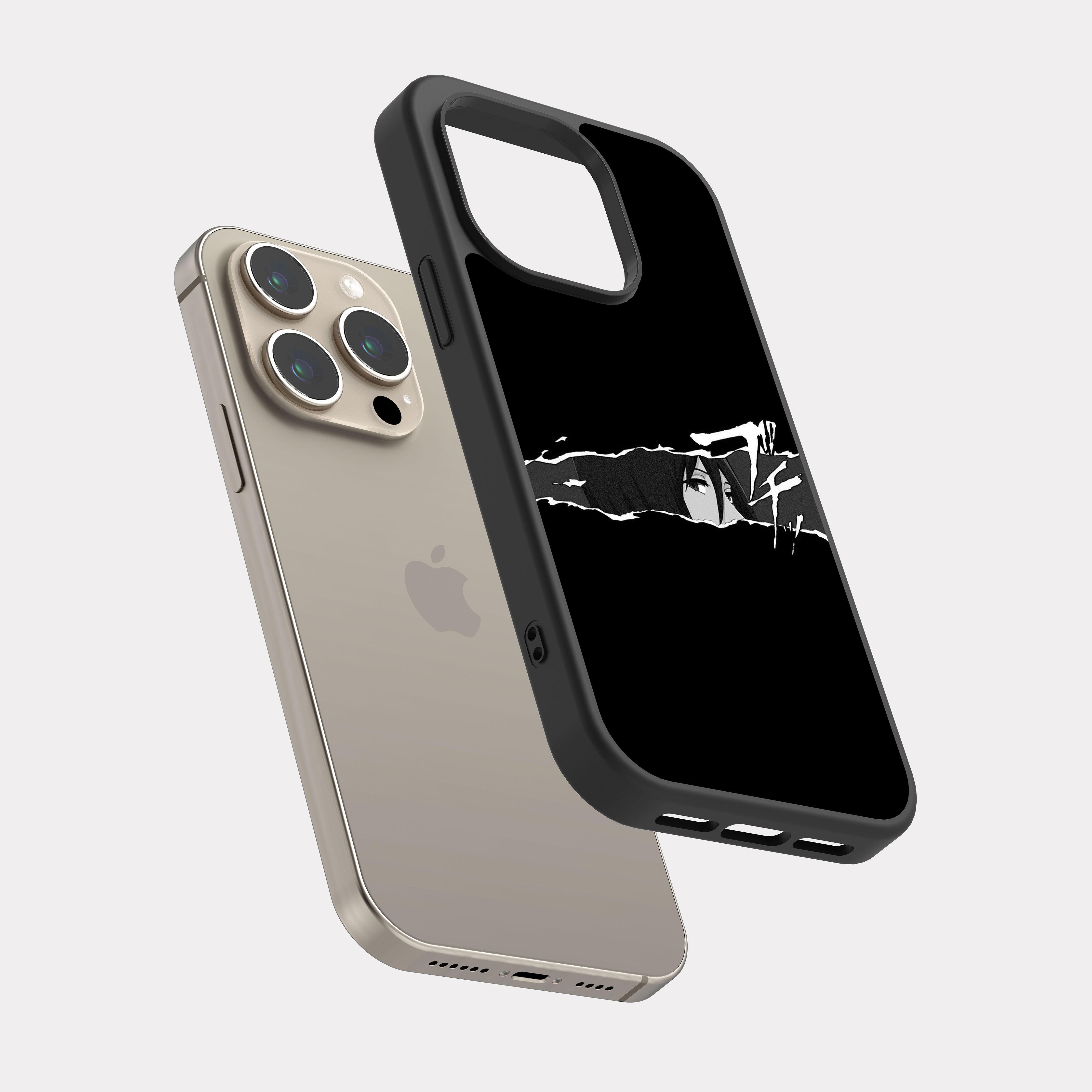 iPhone 15 Pro case cover Attack on Titan Mikasa Ackerman White