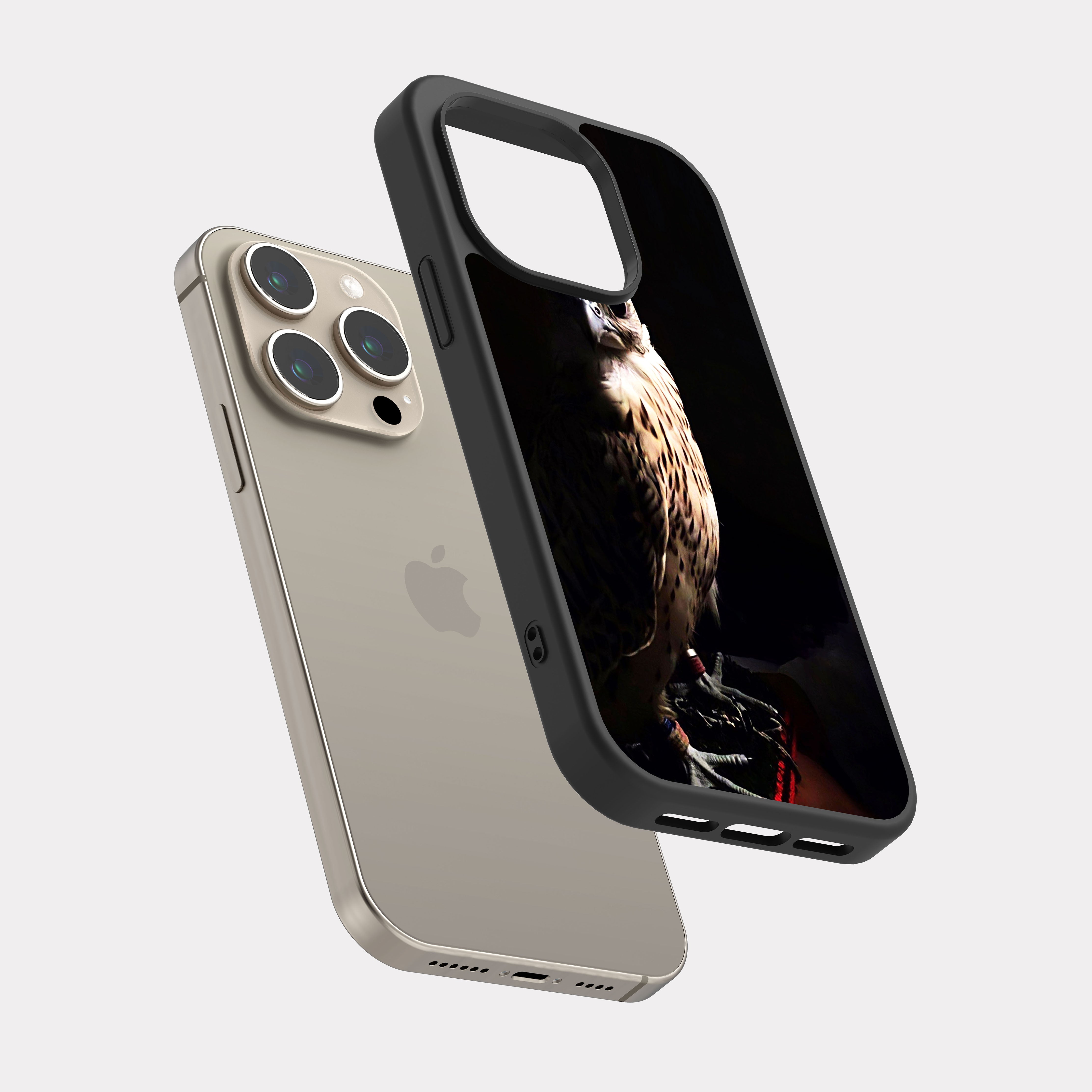 iPhone 15 Pro case cover Hawk Black