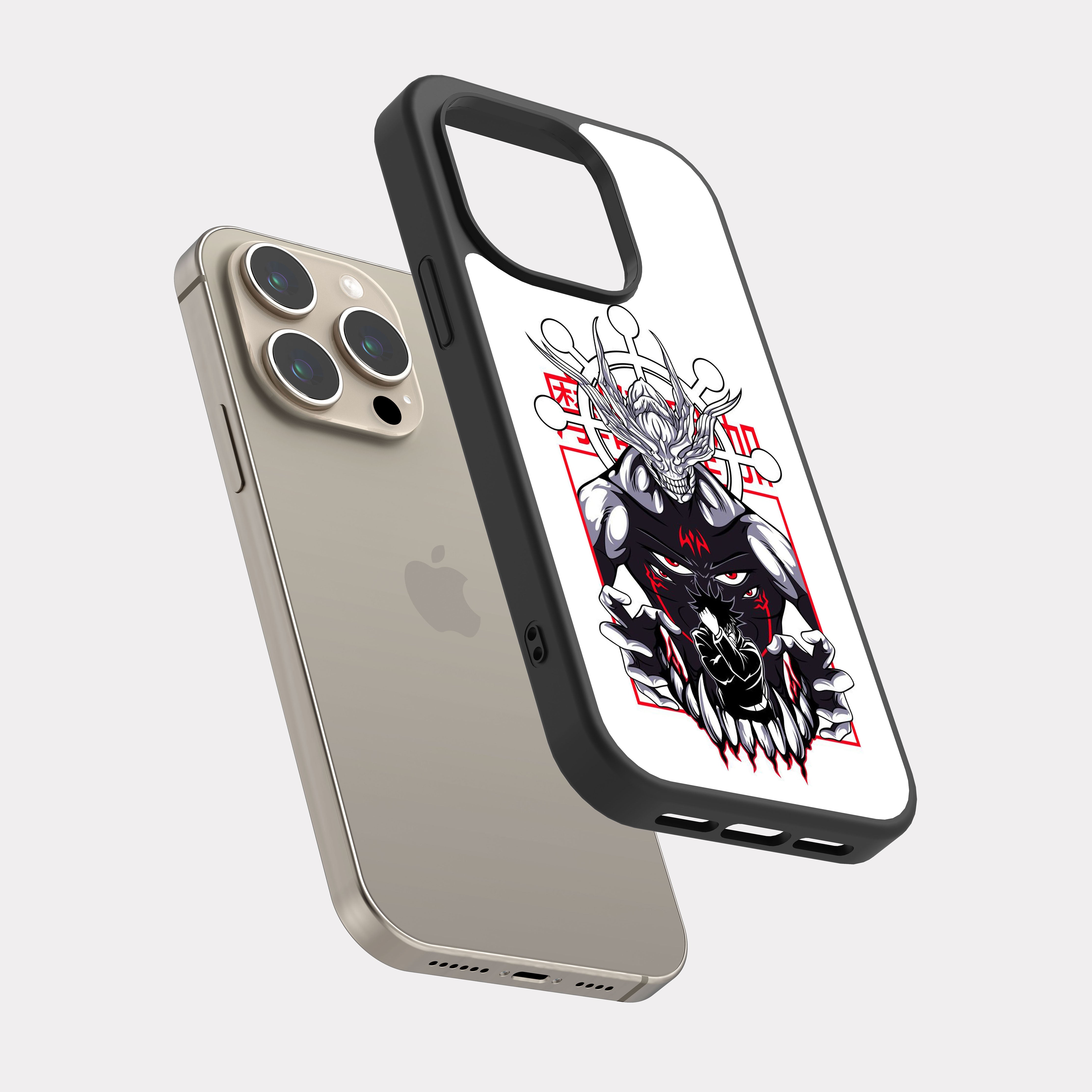 iPhone 15 Pro case cover Jujutsu Kaisen Megumi White