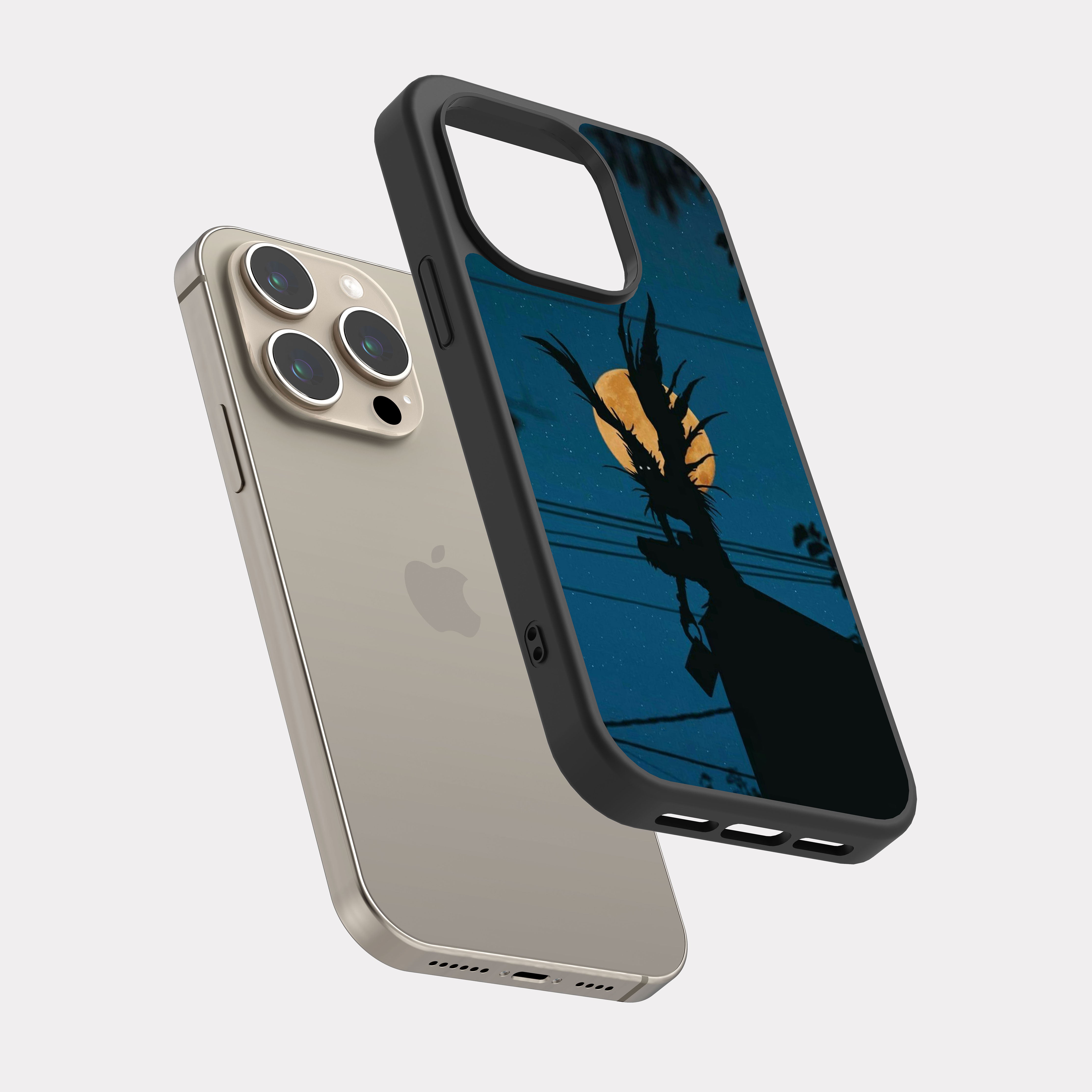 iPhone 15 Pro case cover Death Note Ryuk Black
