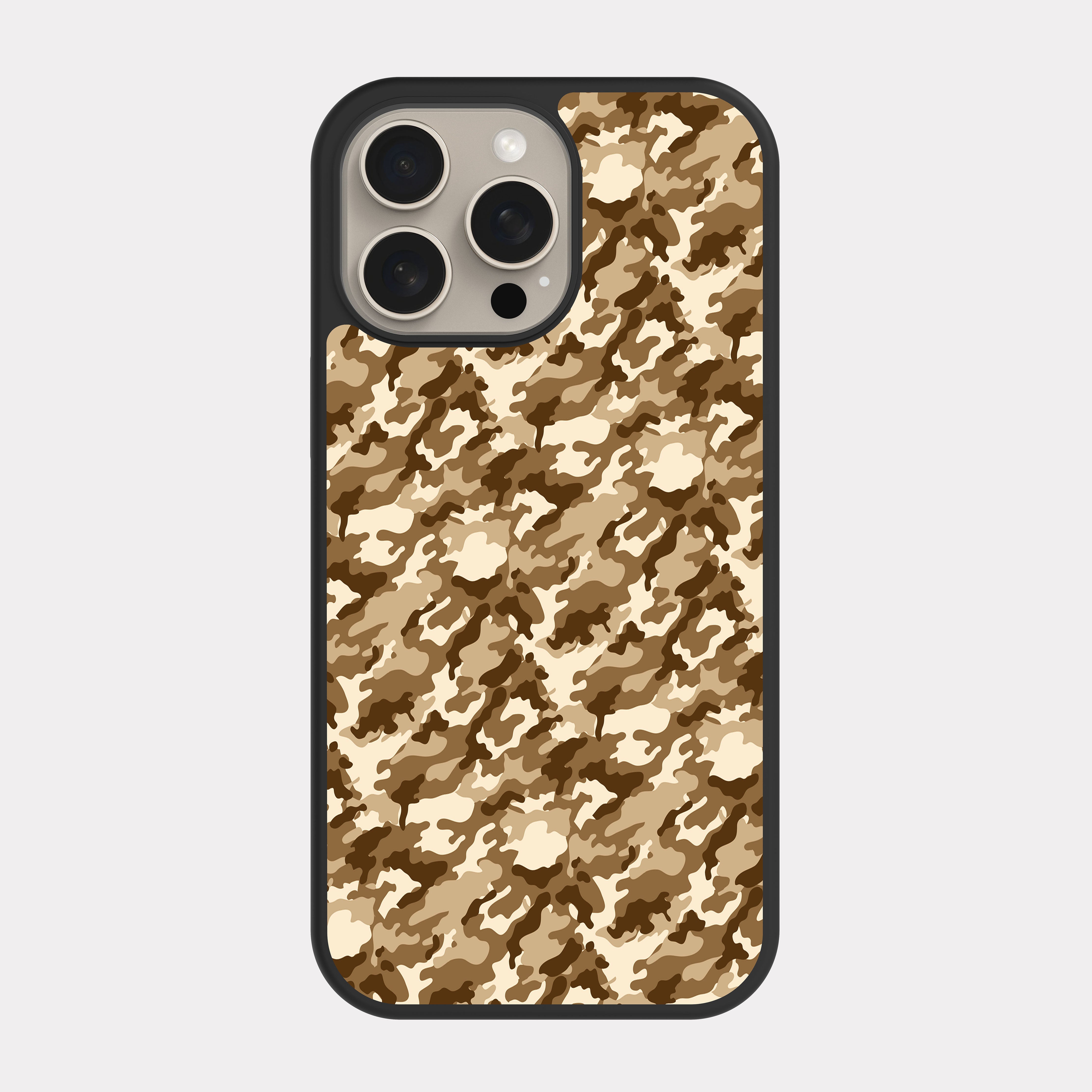 iPhone 15 Pro Max case cover Military Camo Beige