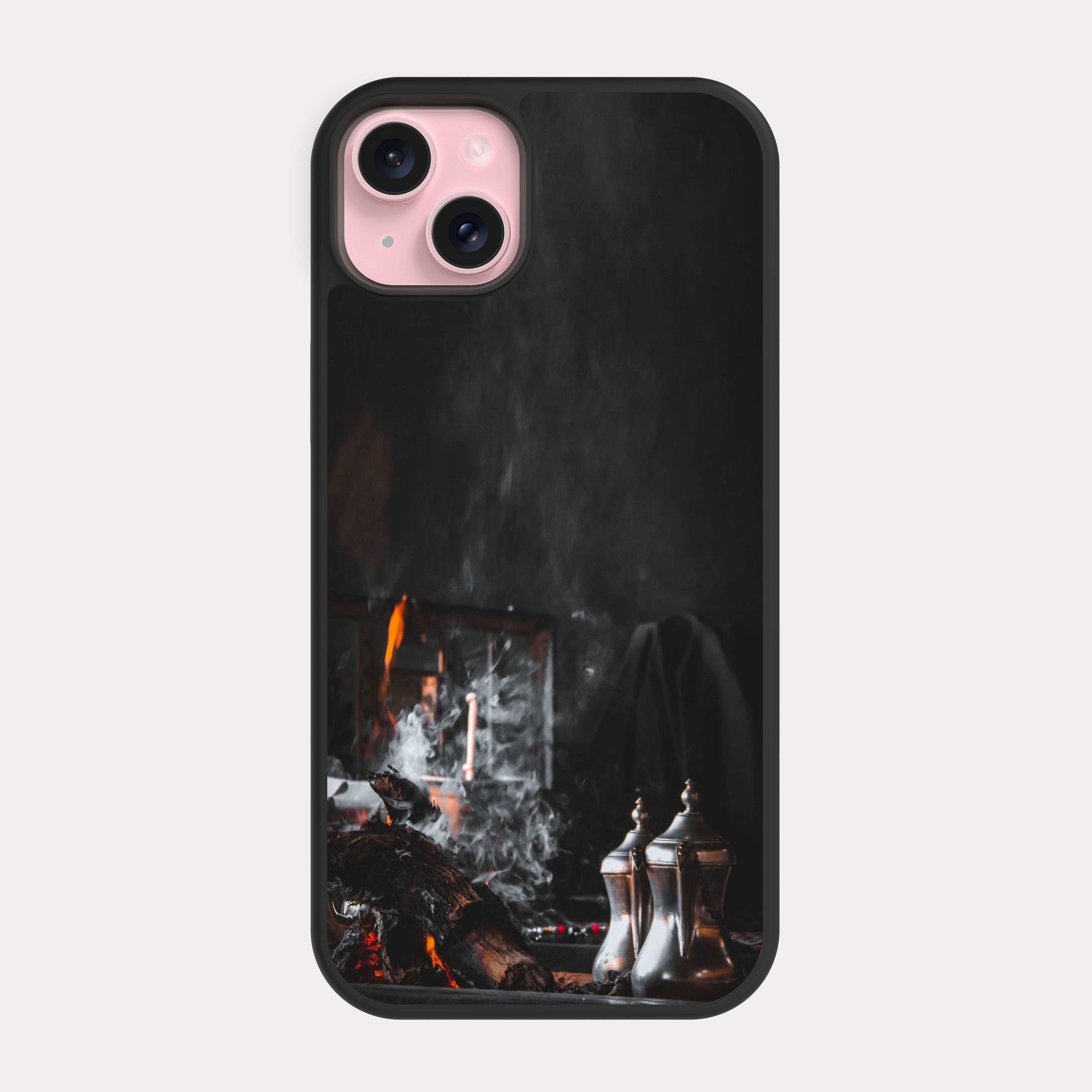 iPhone 15 Plus case cover Dalah And Arabic Coffee Black
