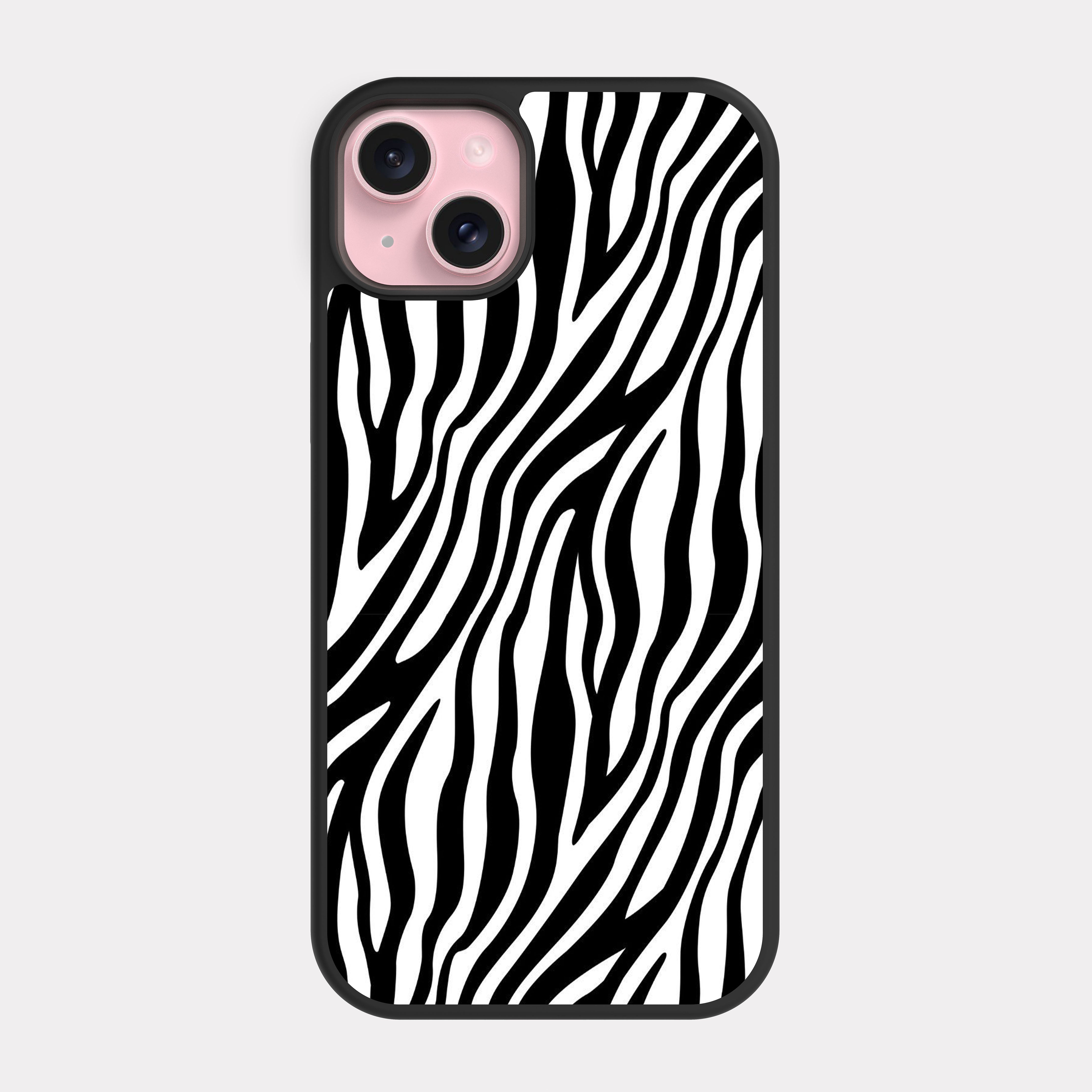 iPhone 15 Plus case cover Abstract Drawing White