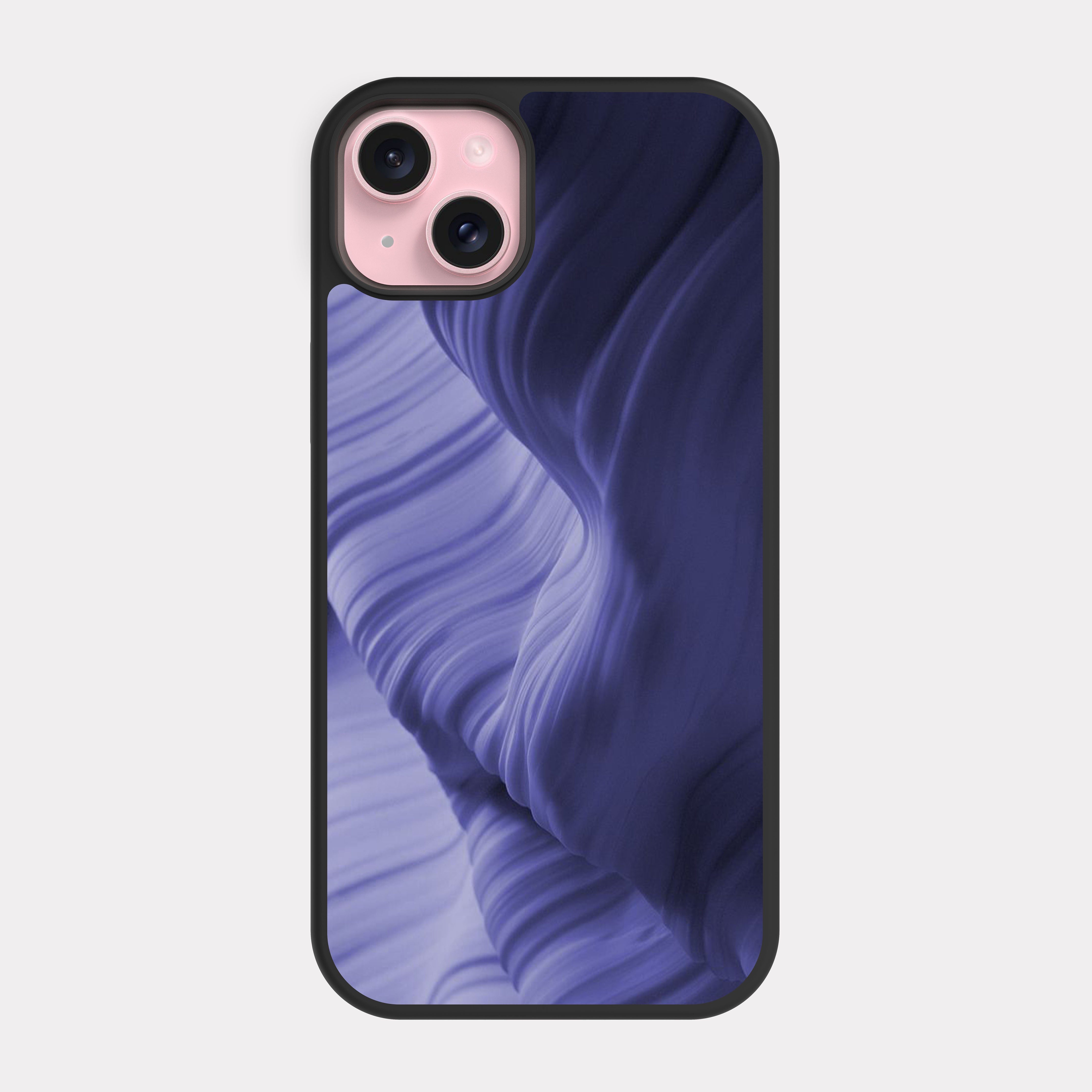 iPhone 15 Plus case cover Abstract Drawing Rock Purple