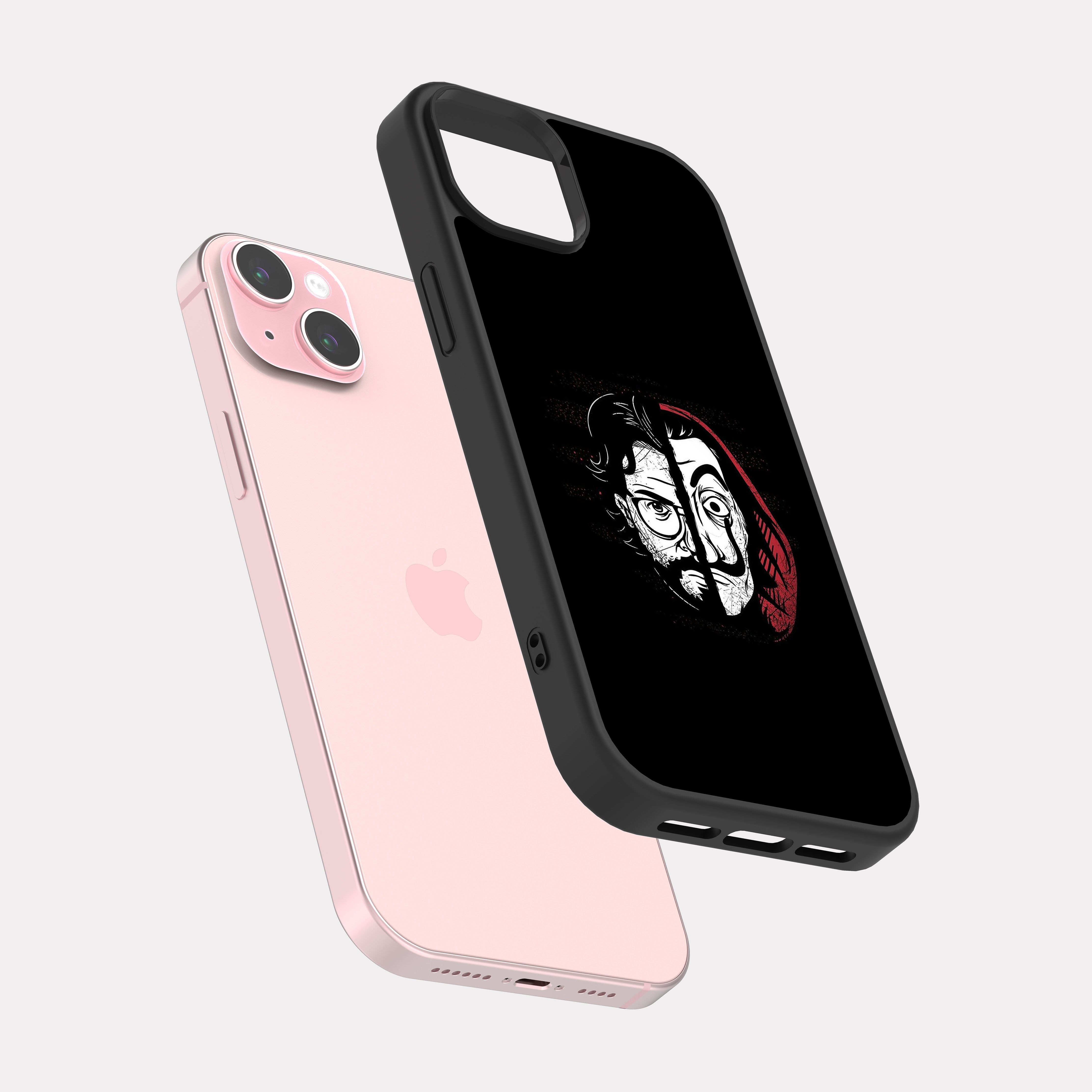 iPhone 15 Plus case cover La Casa de Papel Professor White