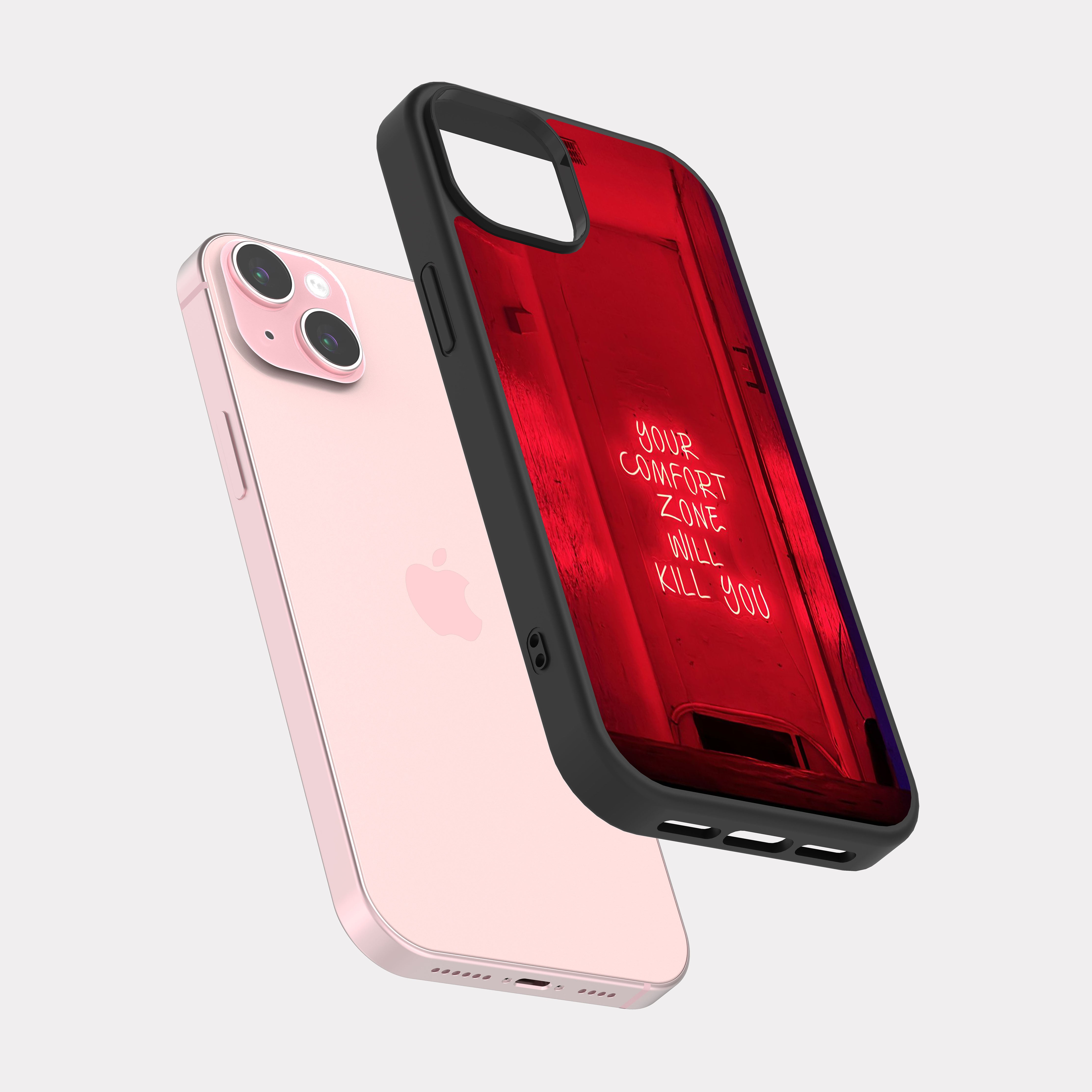 iPhone 15 Plus case cover English Quote your comfor zone