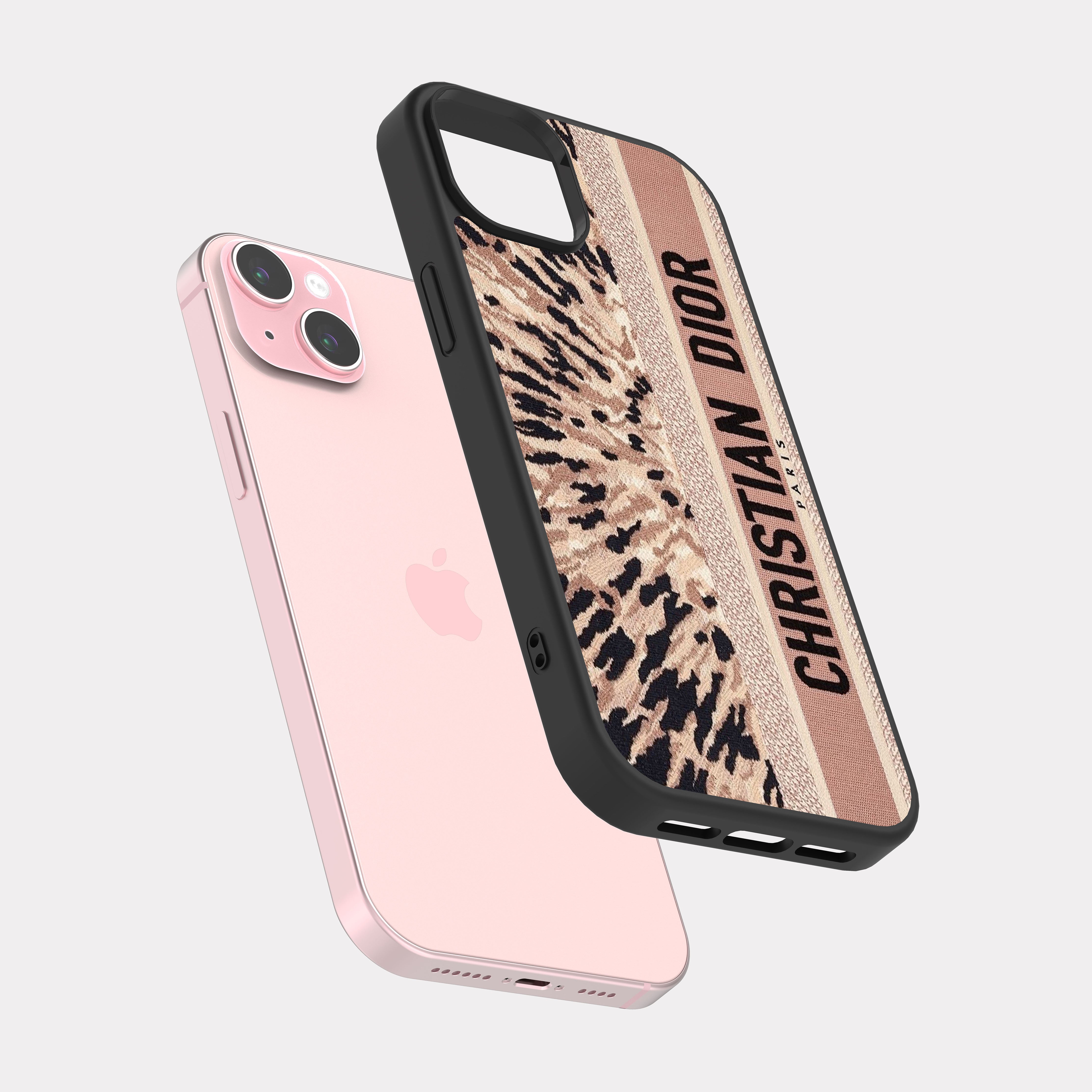 iPhone 15 Plus case cover Christian Dior Pink
