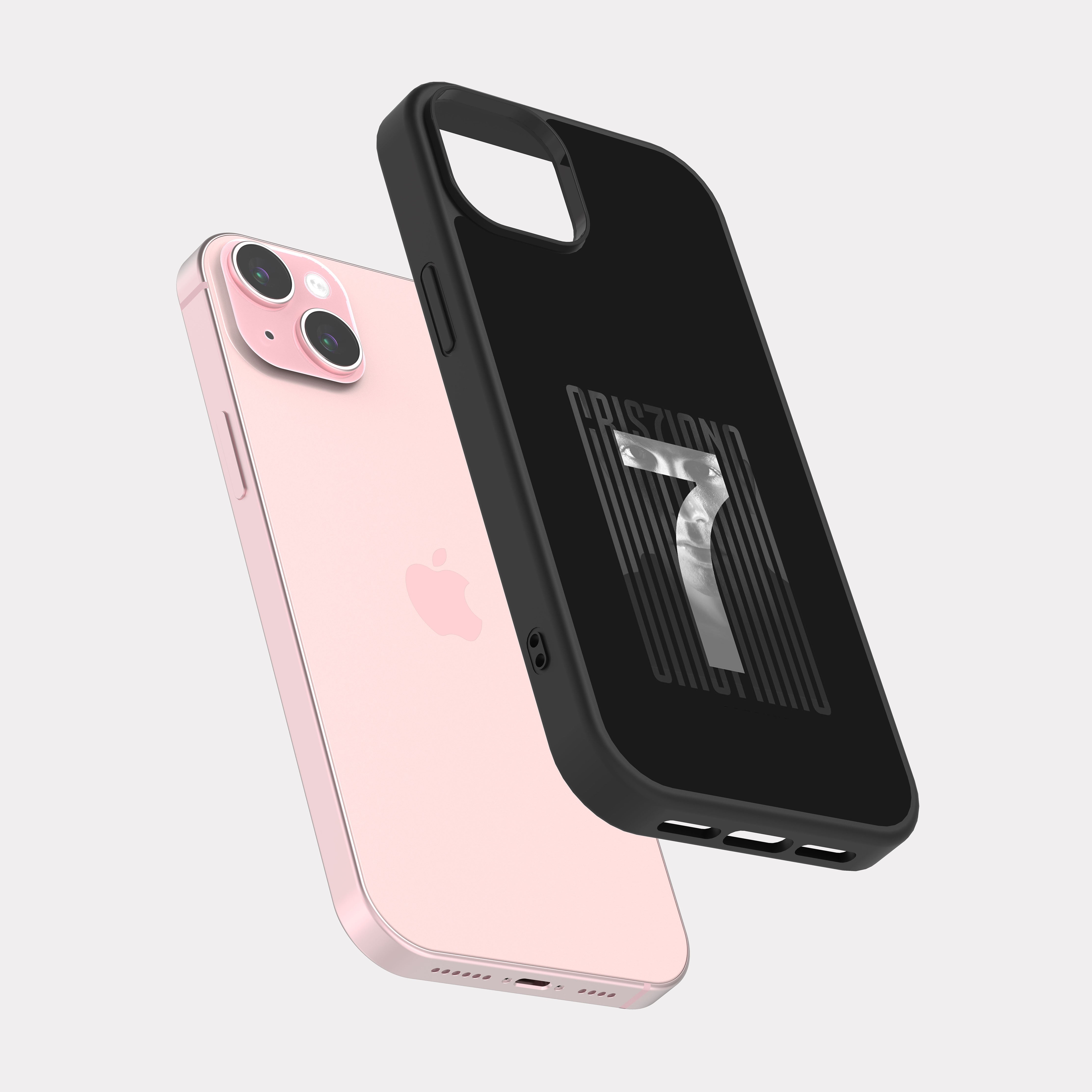 iPhone 15 Plus case cover Cristiano Ronaldo Black