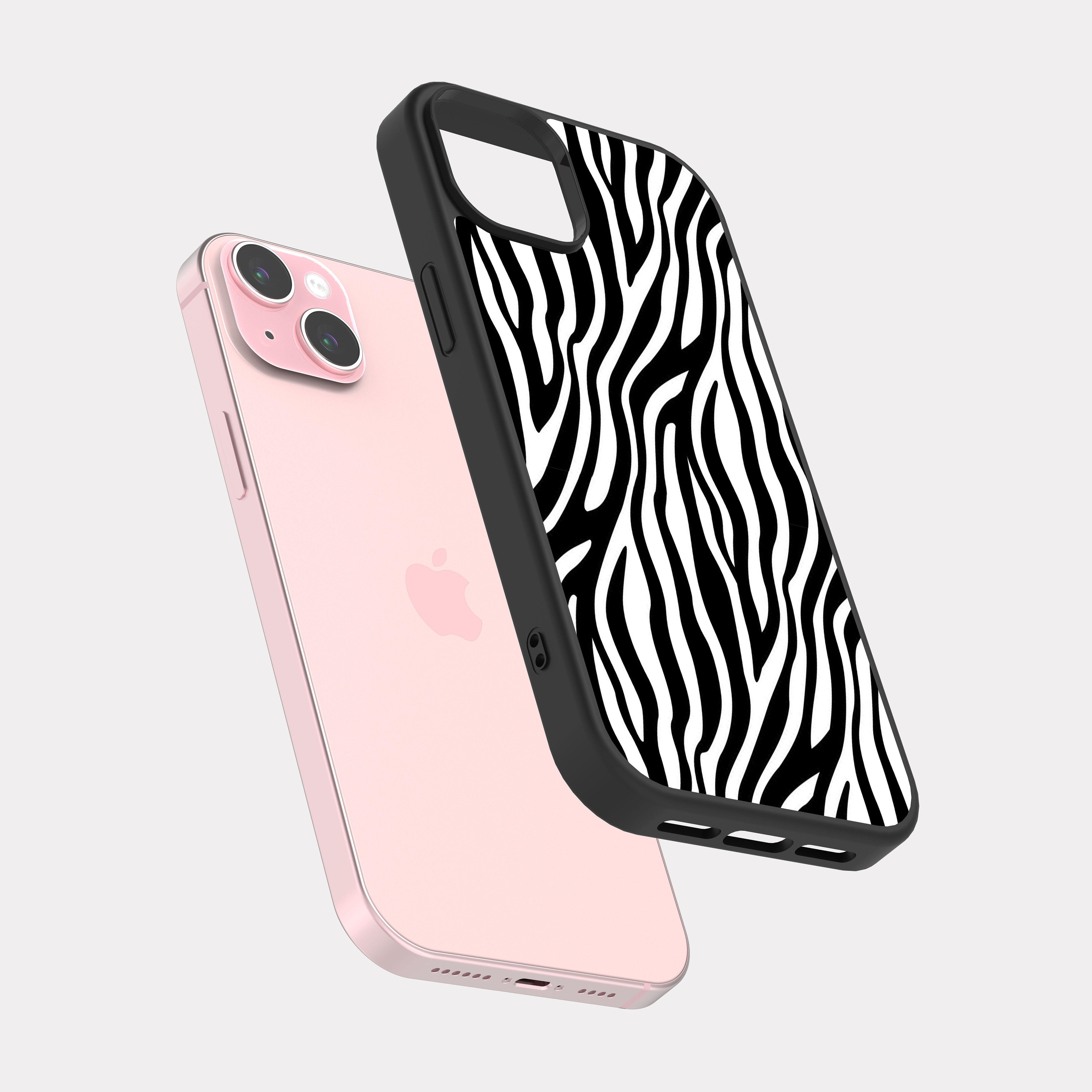 iPhone 15 Plus case cover Abstract Drawing White