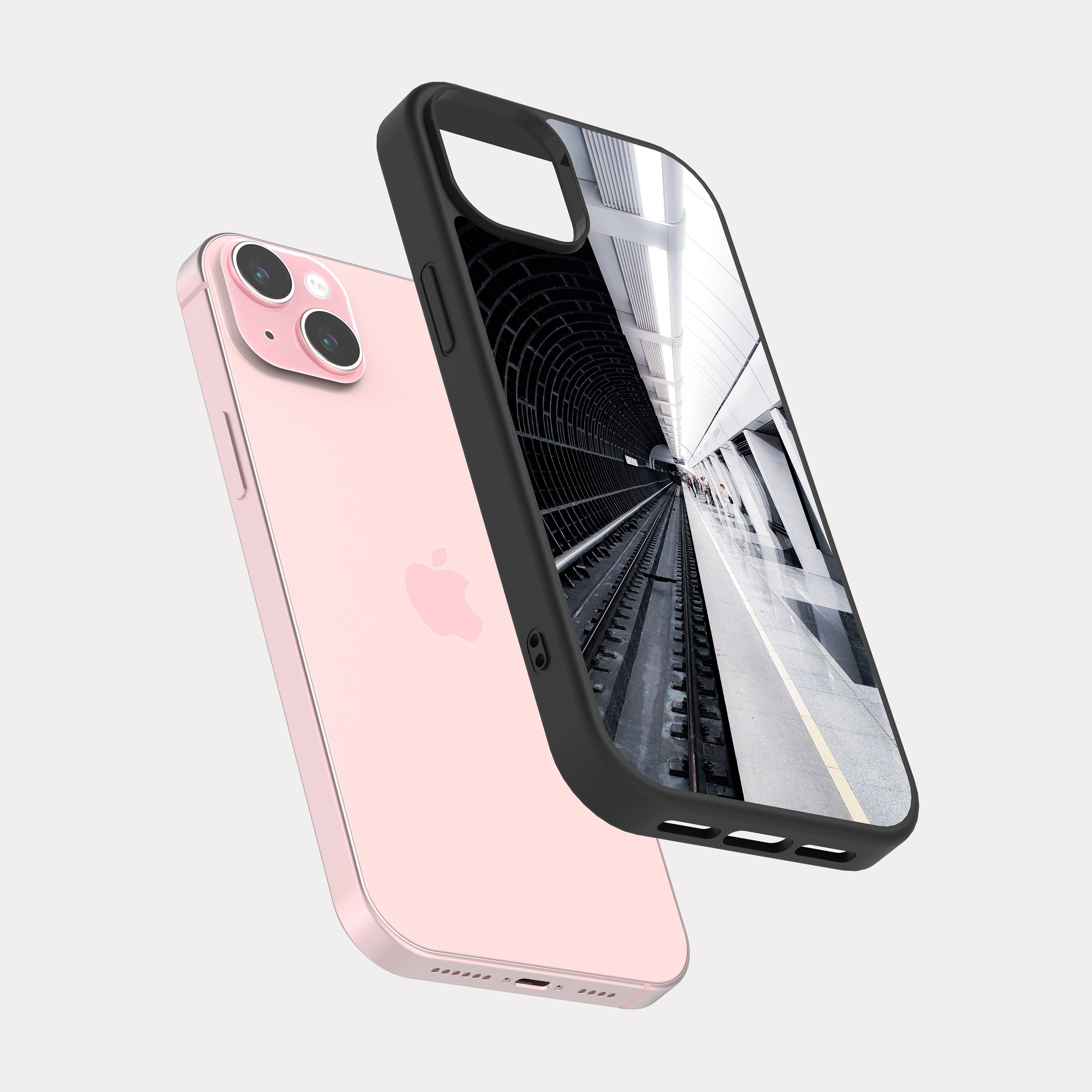 iPhone 15 Plus case cover Subway Station White
