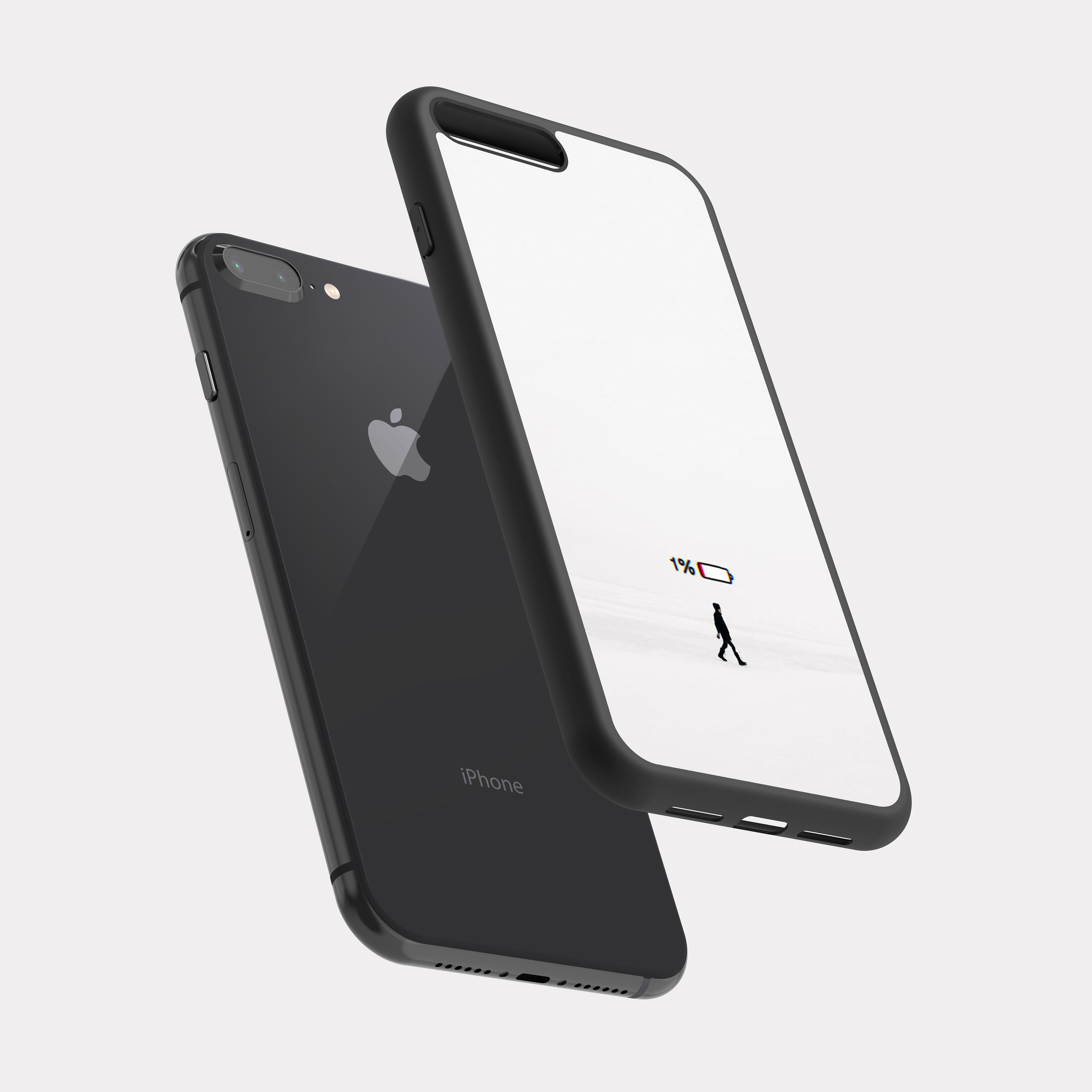 iPhone 8 Plus case cover Elegant White