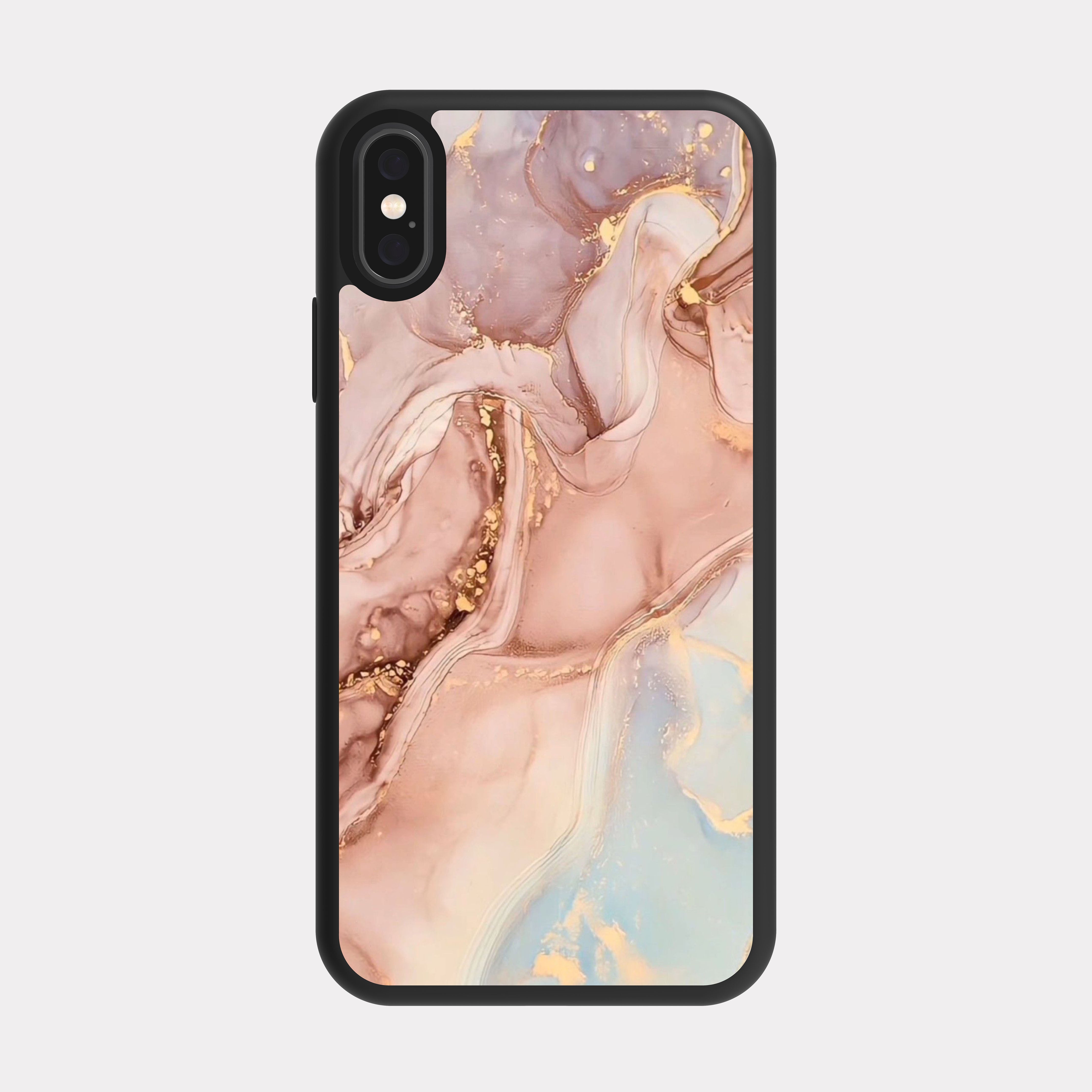iPhone X case cover Pink Marble Pink
