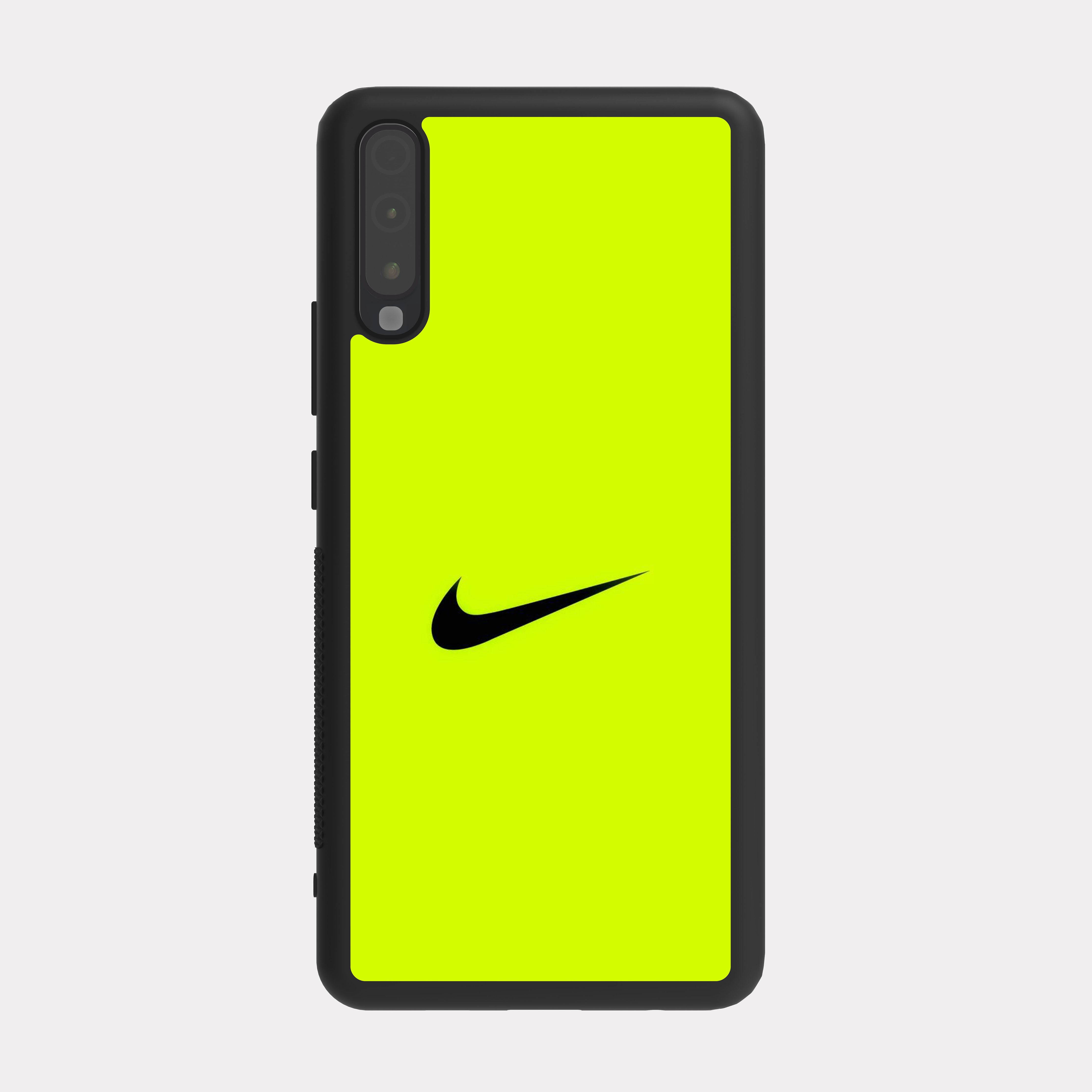 Samsung Galaxy A70 case cover Nike lime green