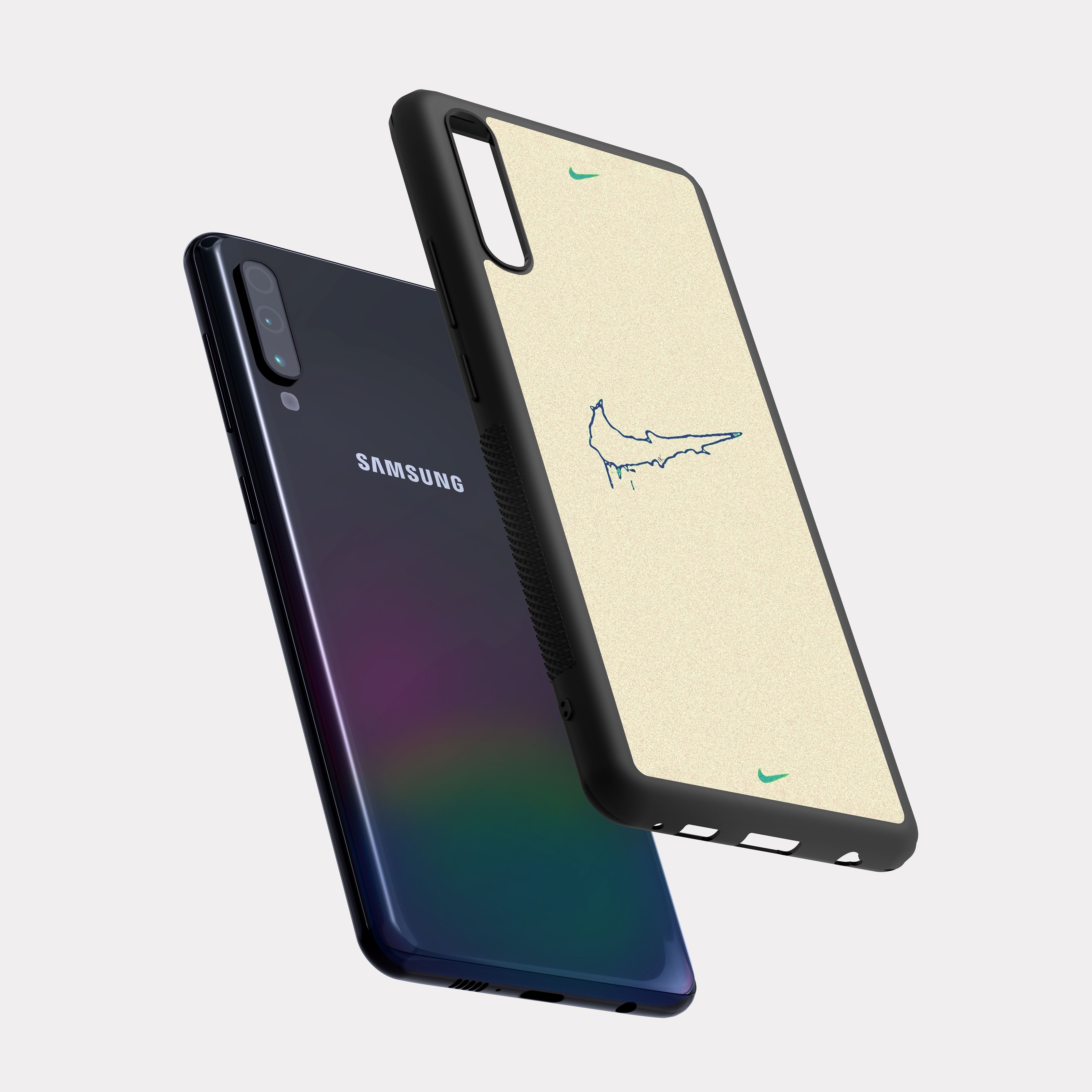 Samsung Galaxy A70 case cover Nike Beige