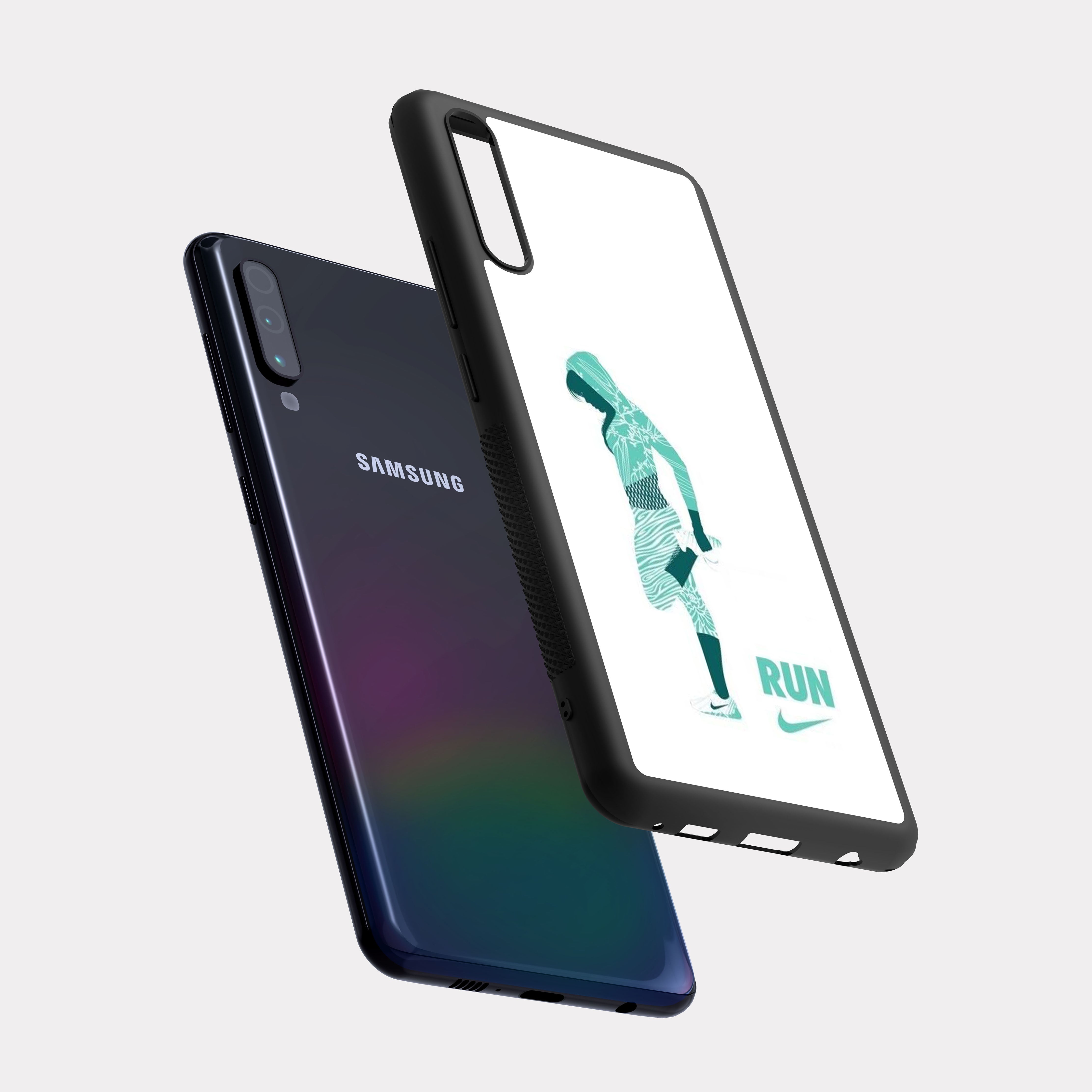 Samsung Galaxy A70 case cover Nike White Blue