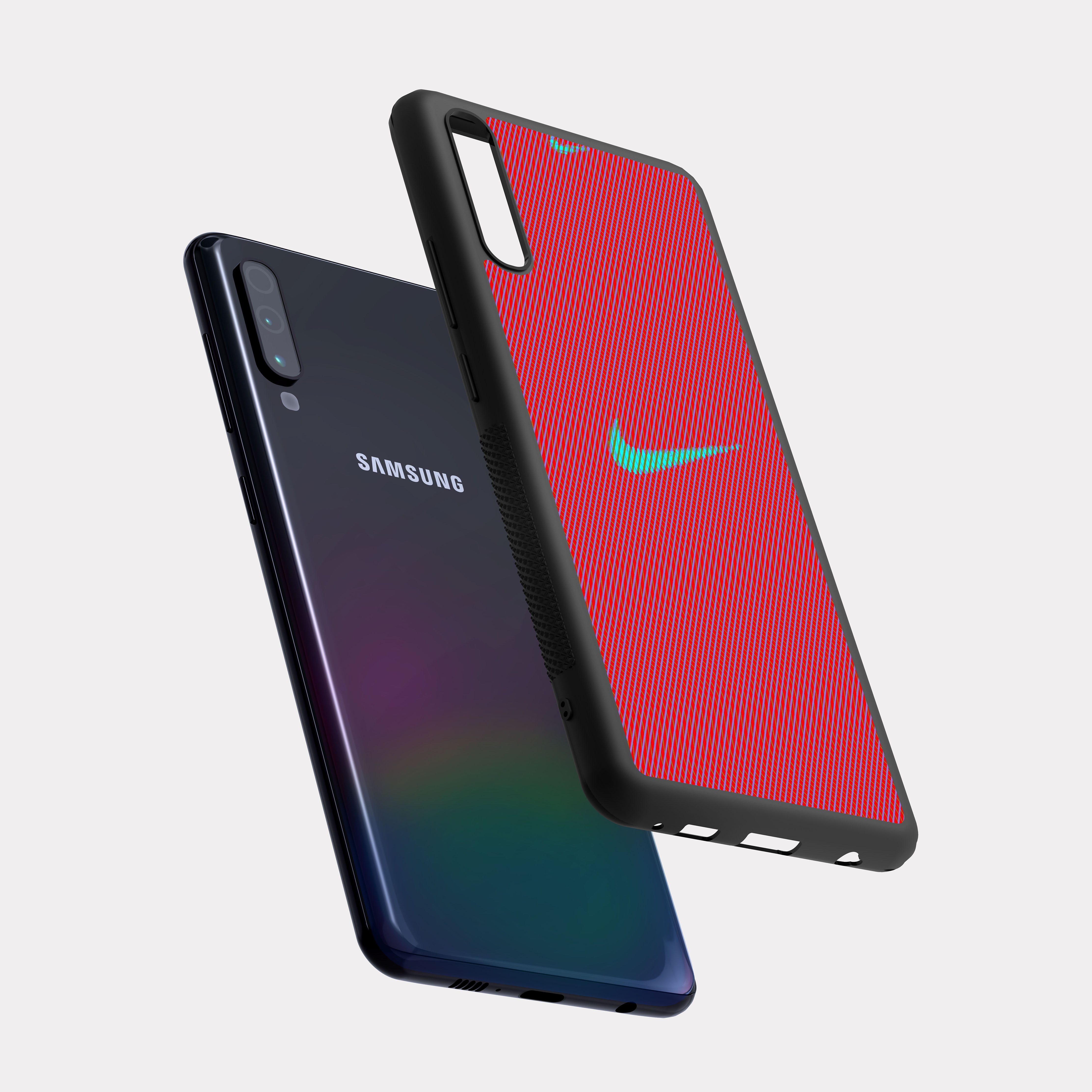 Samsung Galaxy A70 case cover Nike Pink Cyan